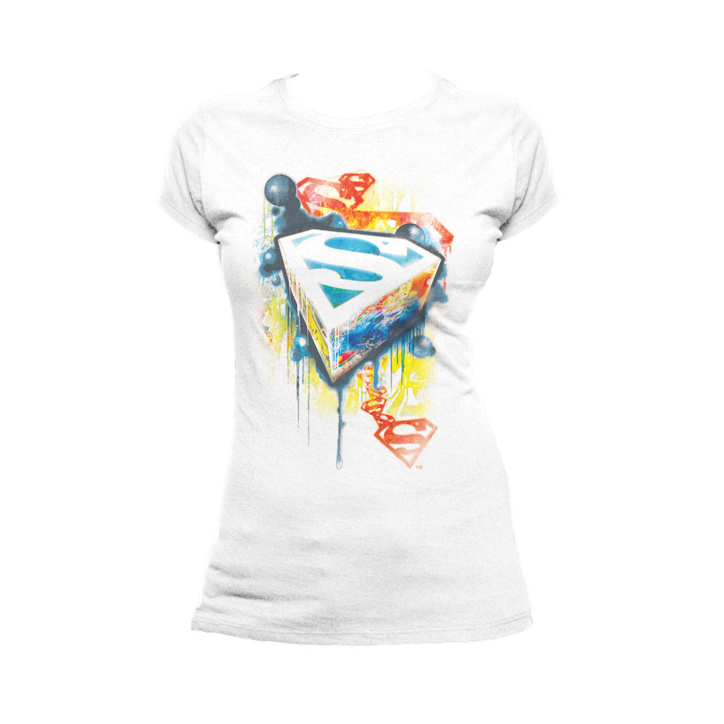 DC Comics Superman Graffiti Official Women's T-shirt ()