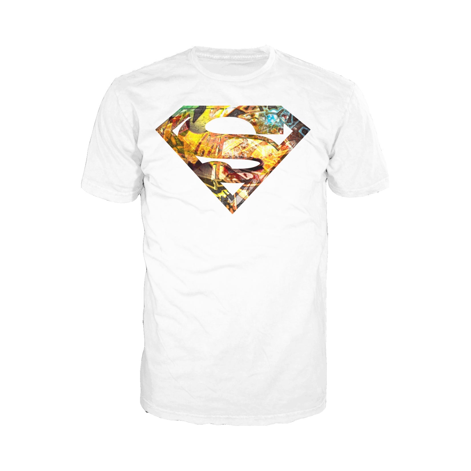 DC Comics Superman Logo Mural Official Men's T-shirt ()