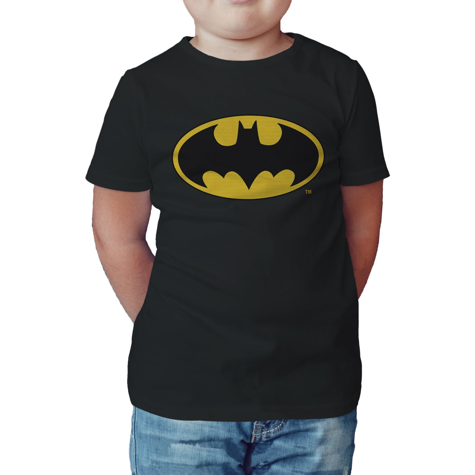 DC Comics Batman Logo Classic Official Kid's T-Shirt ()