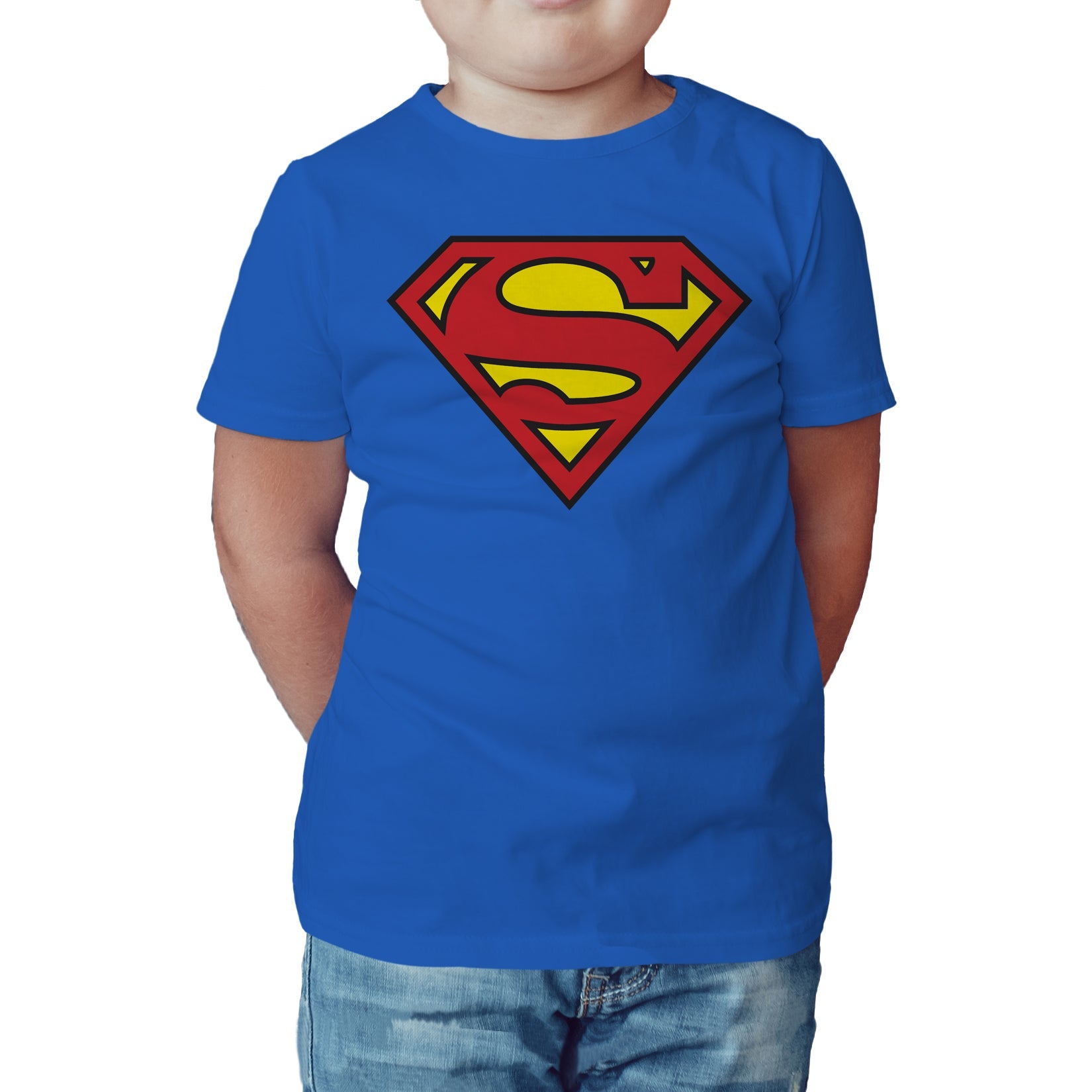 DC Comics Superman Logo Classic Official Kid's T-shirt ()