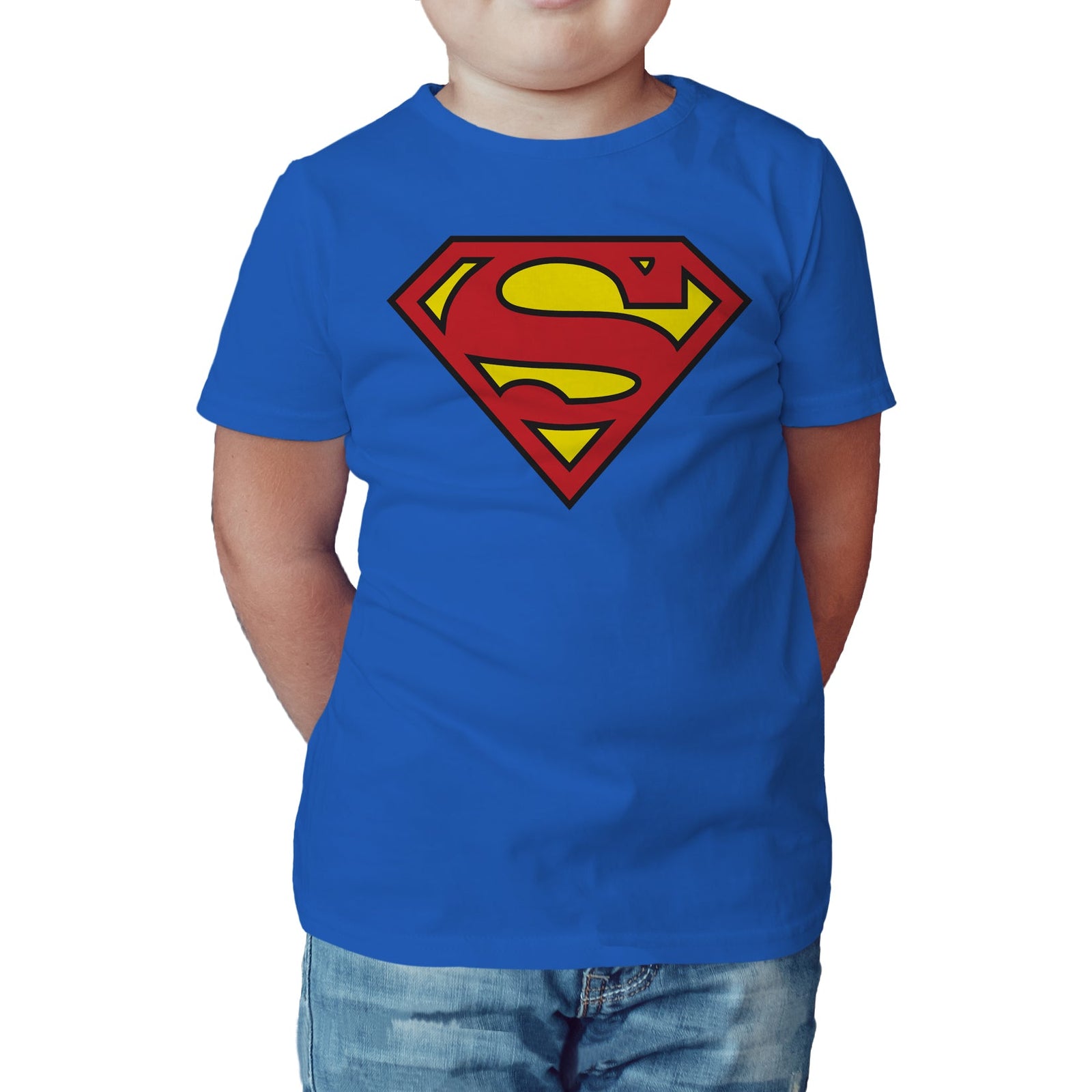 DC Comics Superman Logo Classic Official Kid's T-shirt ()