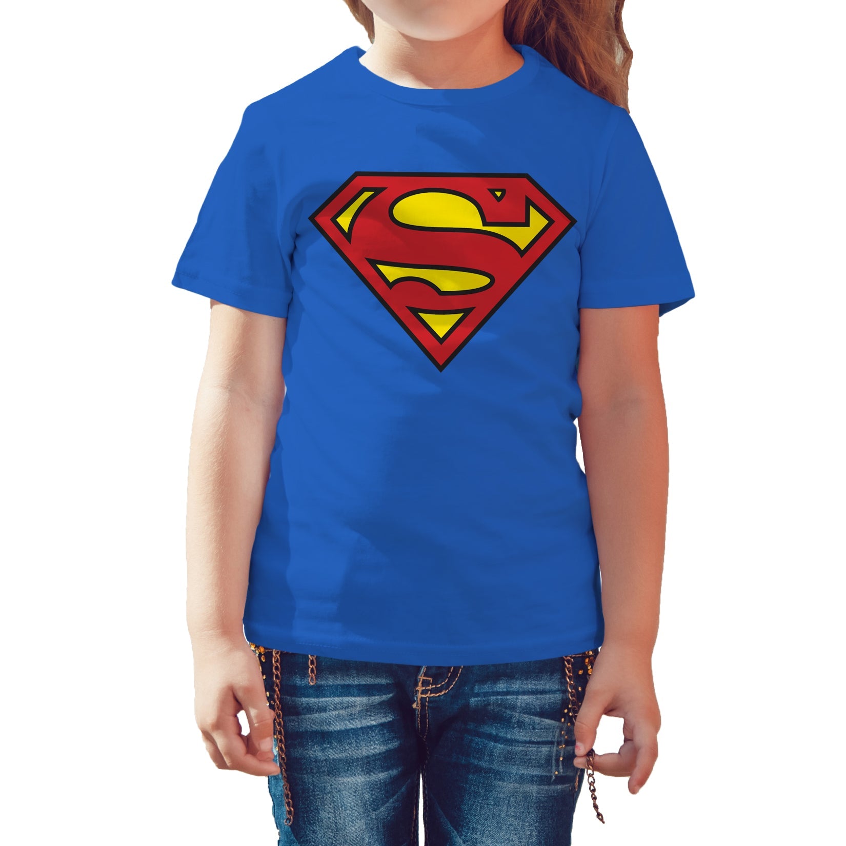 DC Comics Superman Logo Classic Official Kid's T-shirt ()
