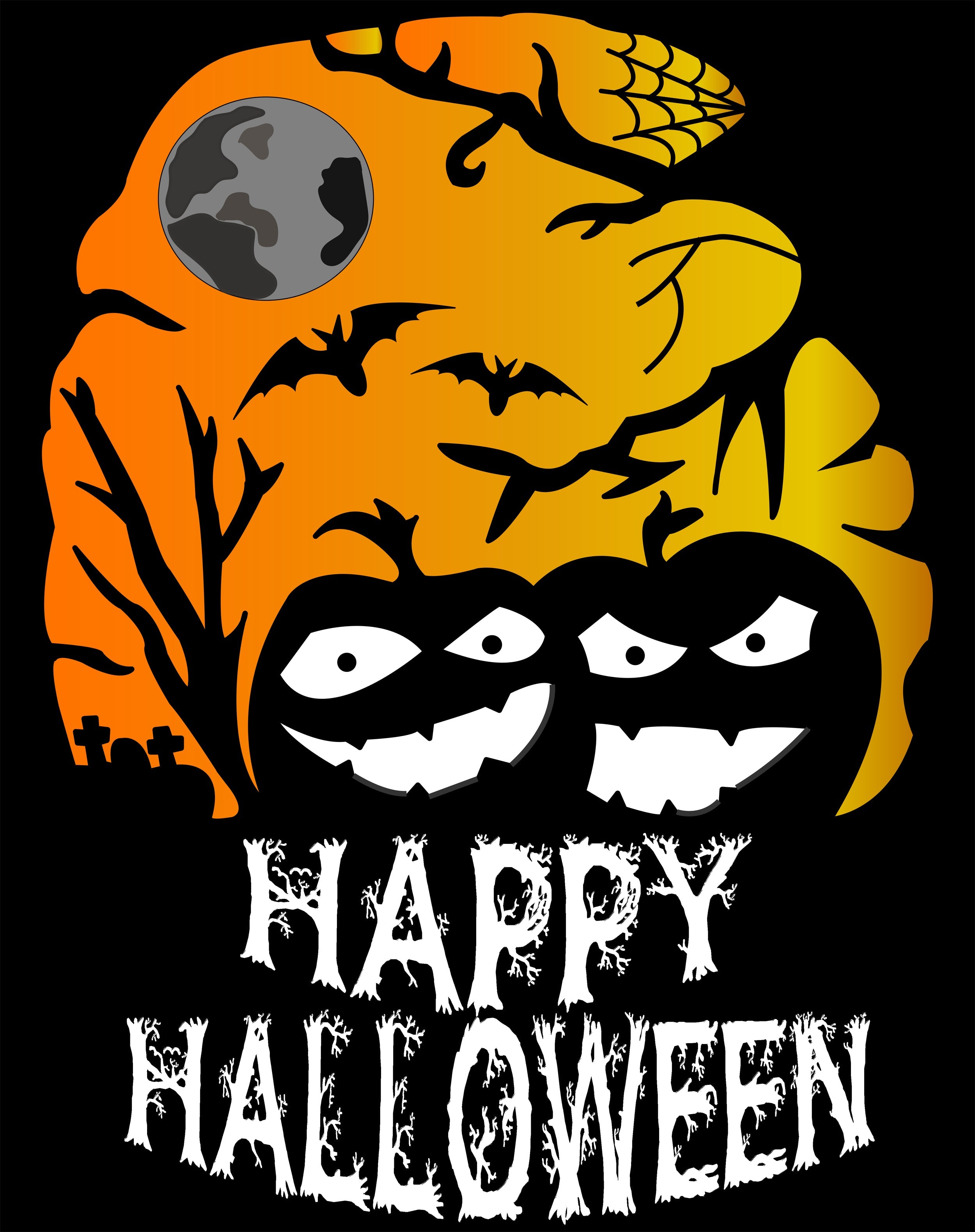 Halloween Hipster Happy Official Women's T-shirt ()