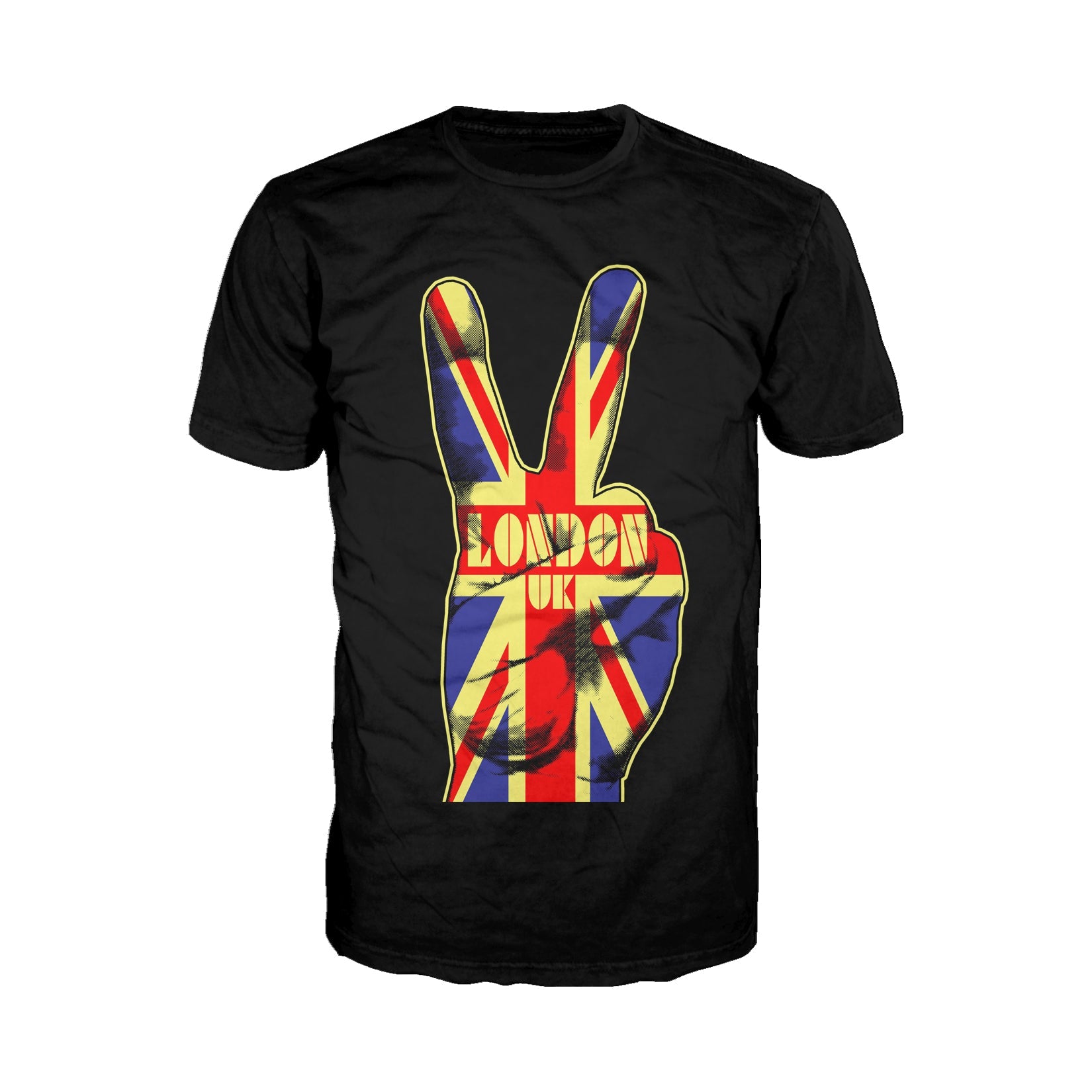 UA London Calling Union Jack Victory Sign Men's T-Shirt ()