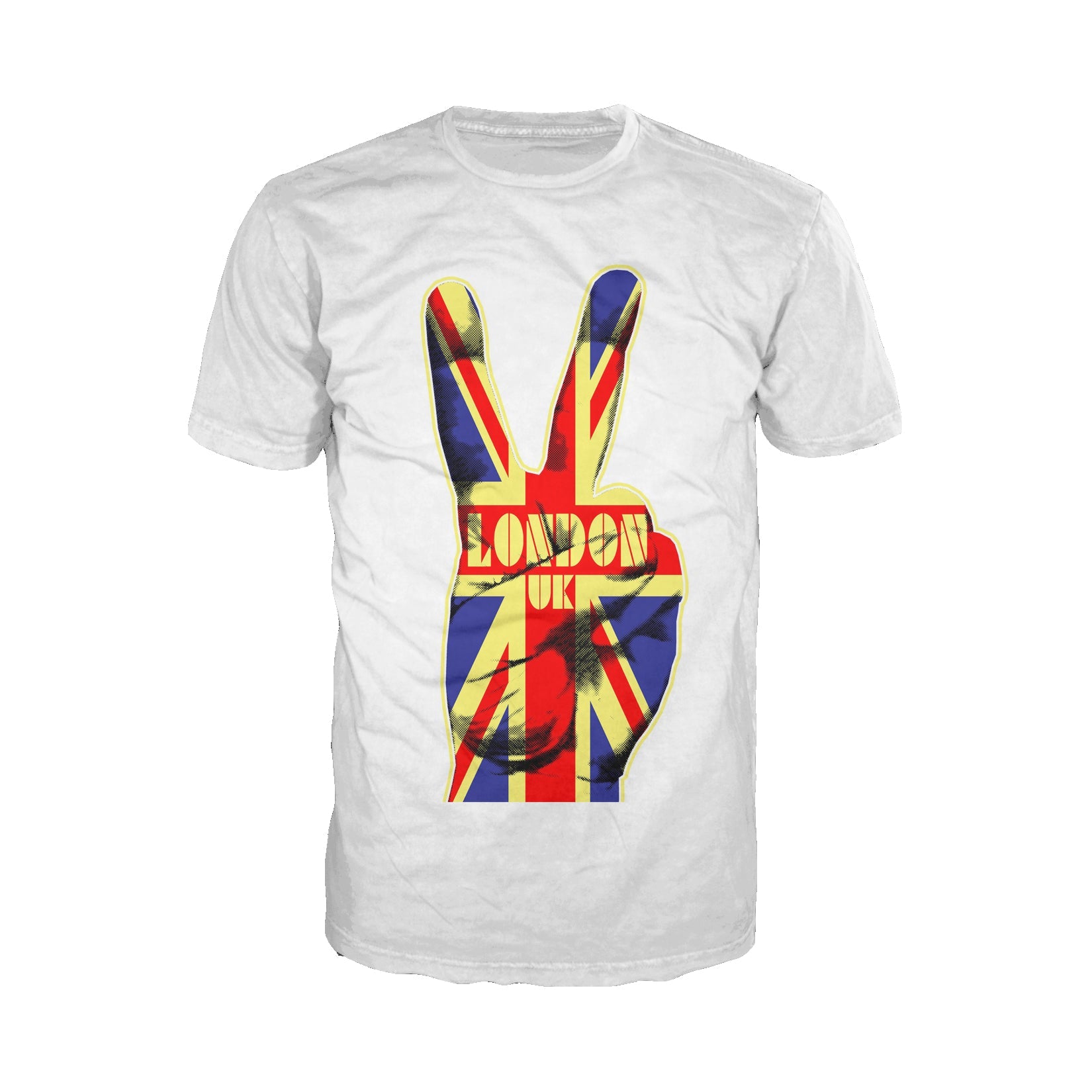 UA London Calling Union Jack Victory Sign Men's T-Shirt ()