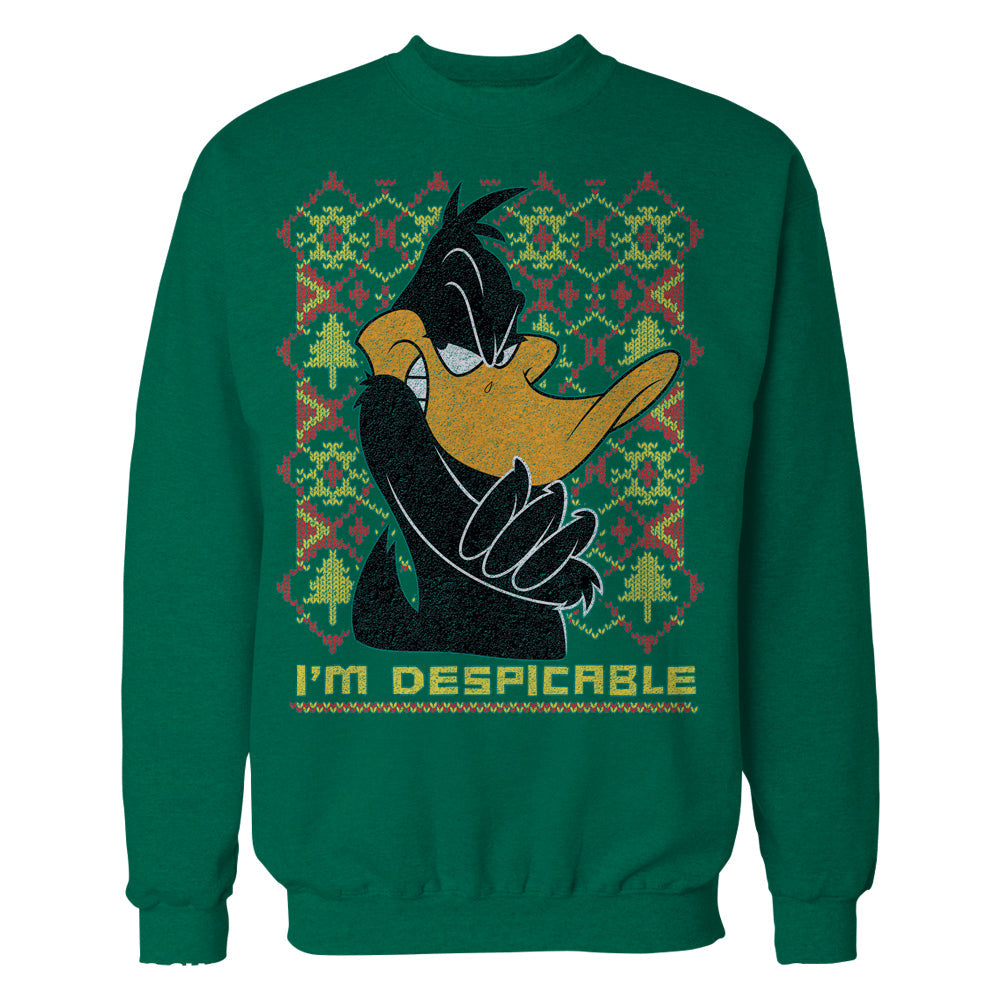 Looney Tunes Daffy Duck Xmas Despicable Official Sweatshirt ()