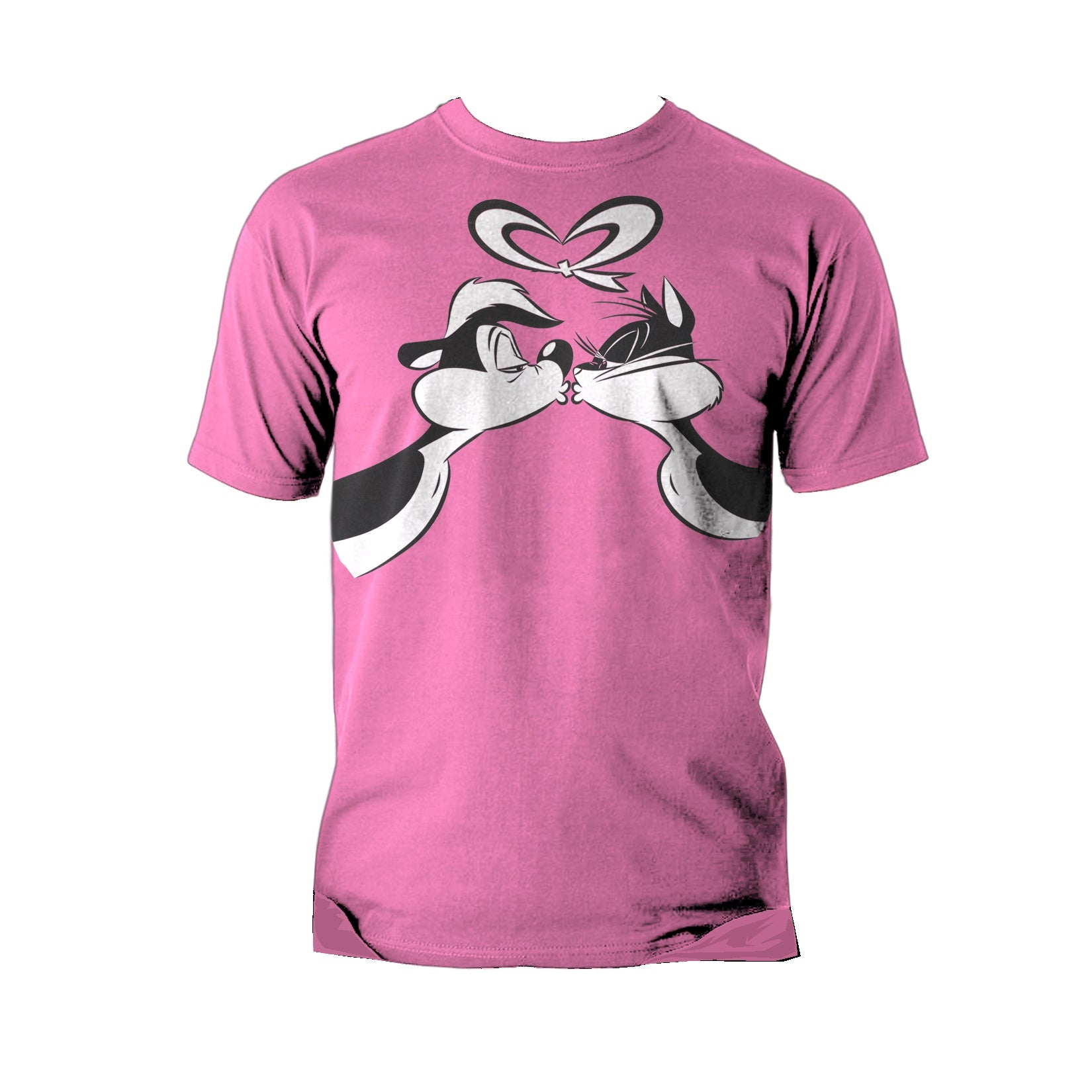 Looney Tunes Pepe Le Pew Valentines Kiss Official Men's T-Shirt ()