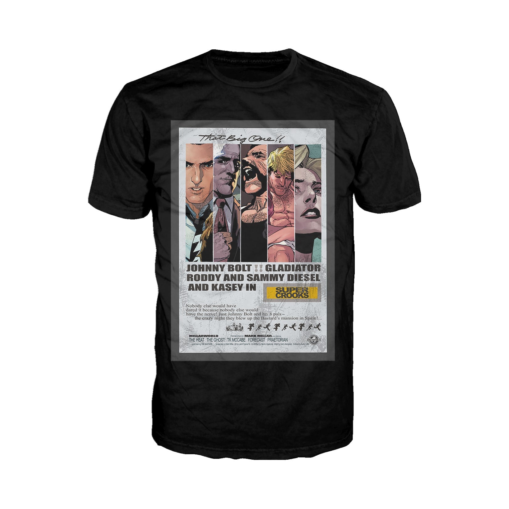 Supercrooks 60s Ocean Poster Official Men's T-Shirt ()
