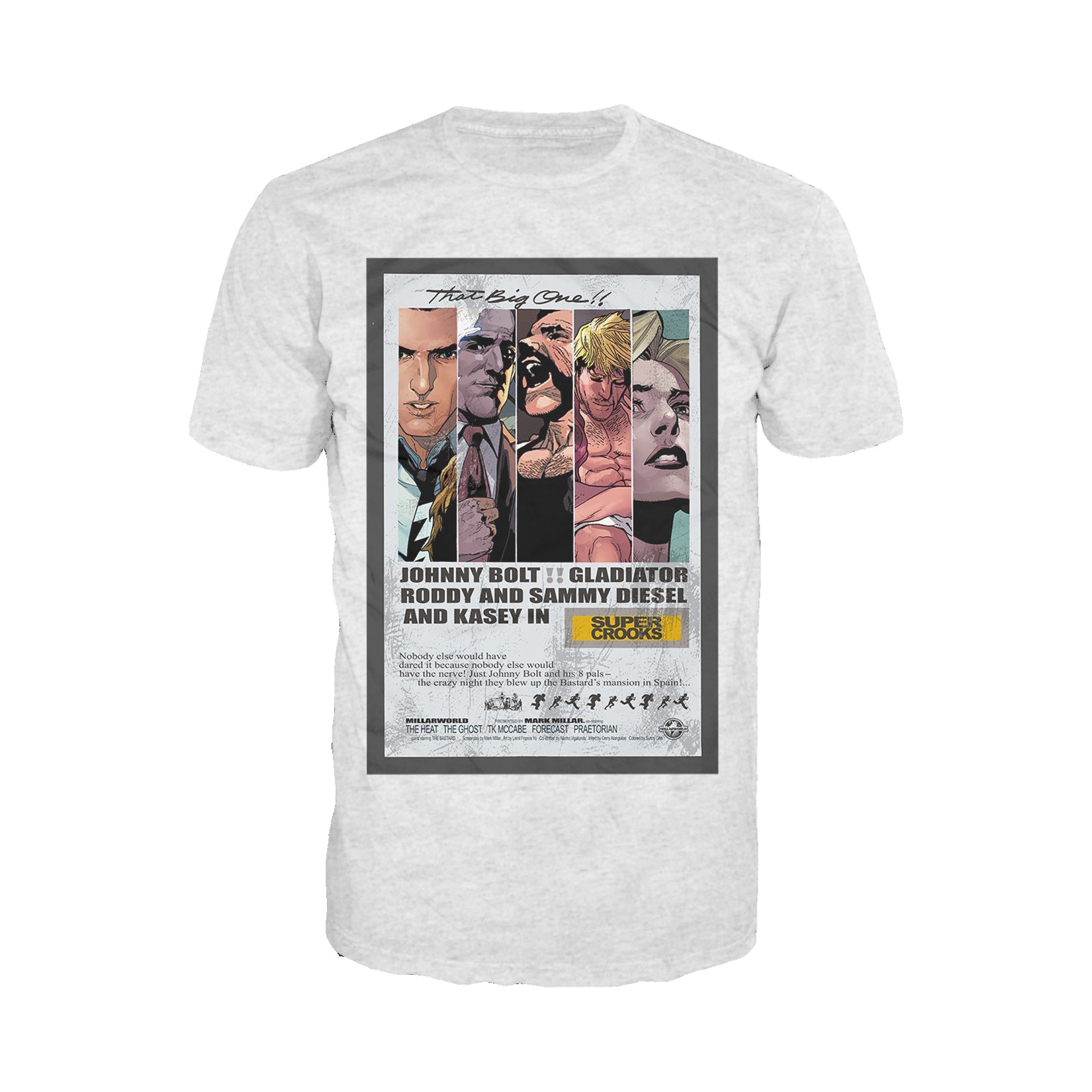 Supercrooks 60s Ocean Poster Official Men's T-Shirt ()