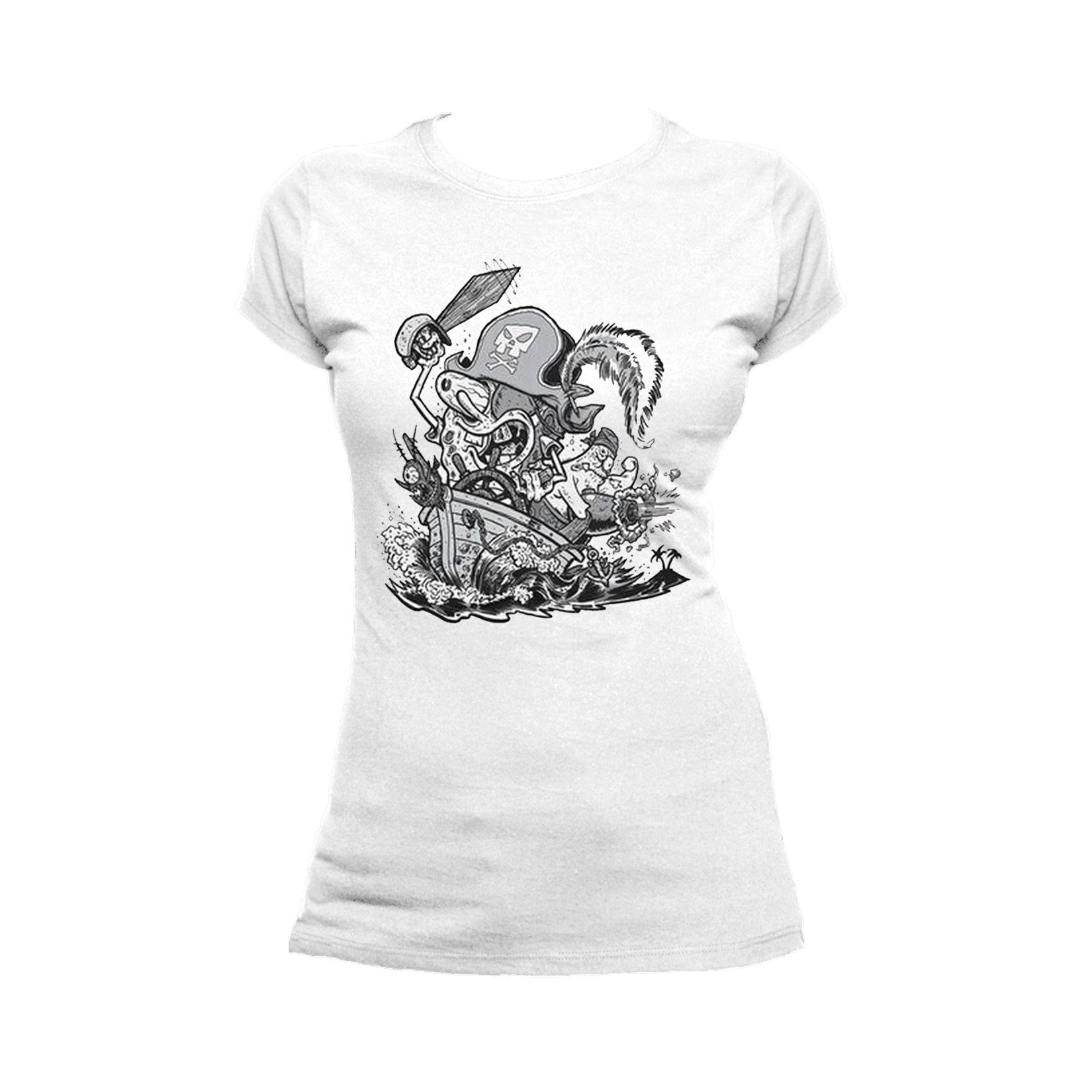 SpongeBob SquarePants Comic Pirate Official Women's T-Shirt ()