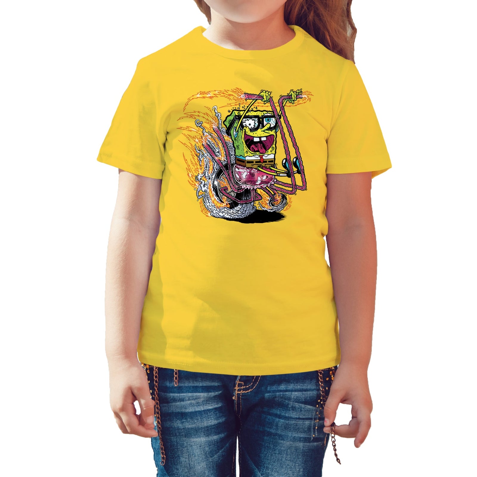 SpongeBob SquarePants Comic Bike Official Kid's T-Shirt ()