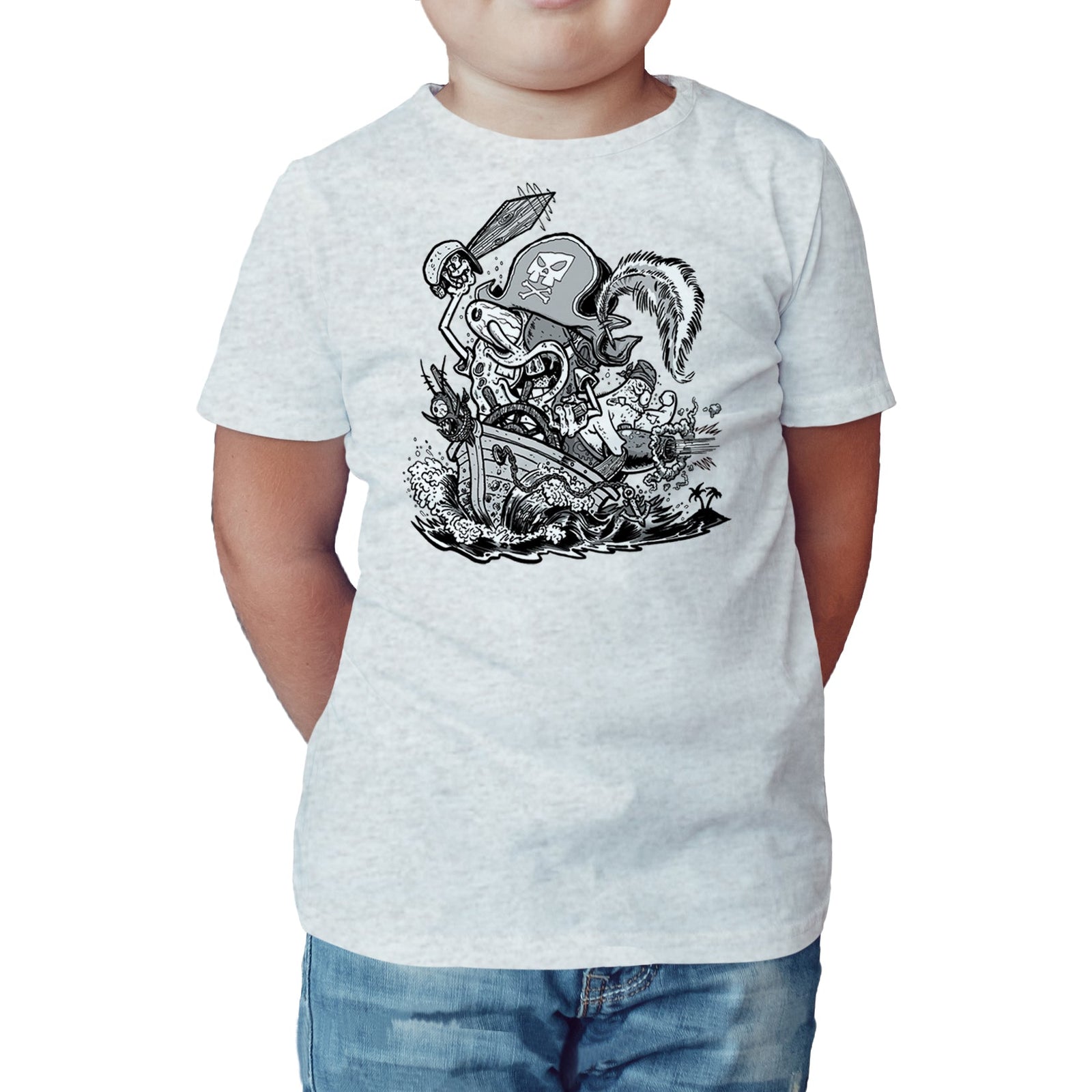 SpongeBob SquarePants Comic Pirate Official Kid's T-Shirt ()
