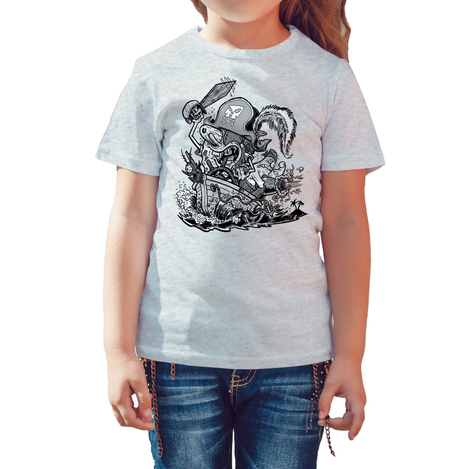 SpongeBob SquarePants Comic Pirate Official Kid's T-Shirt ()