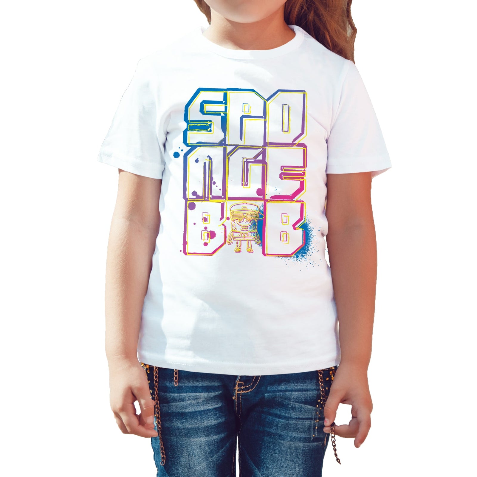 SpongeBob SquarePants Stencil Official Kid's T-Shirt ()