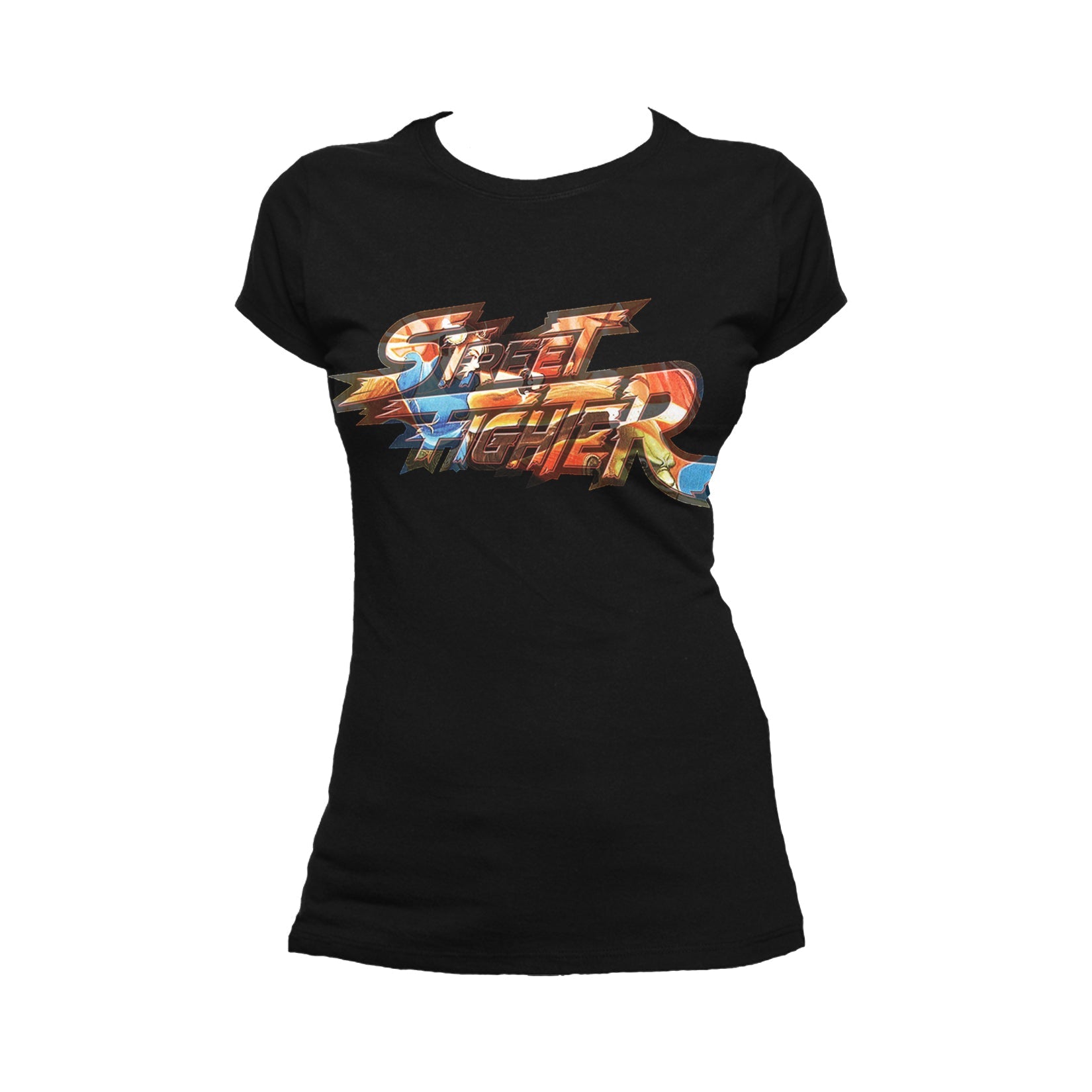 Street Fighter Logo Chun Li Kick Official Women's T-shirt ()