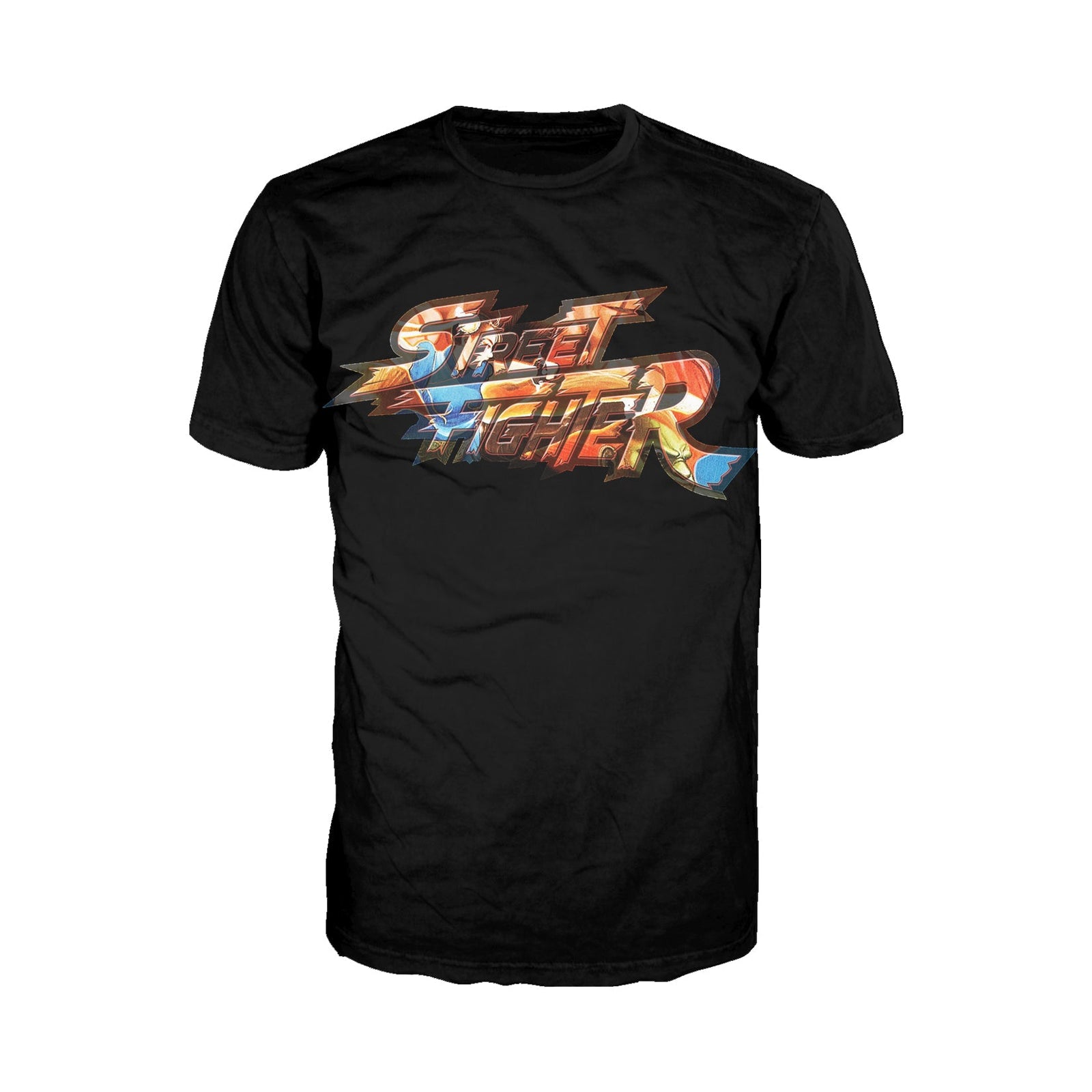 Street Fighter Logo Chun Li Kick Official Men's T-Shirt ()