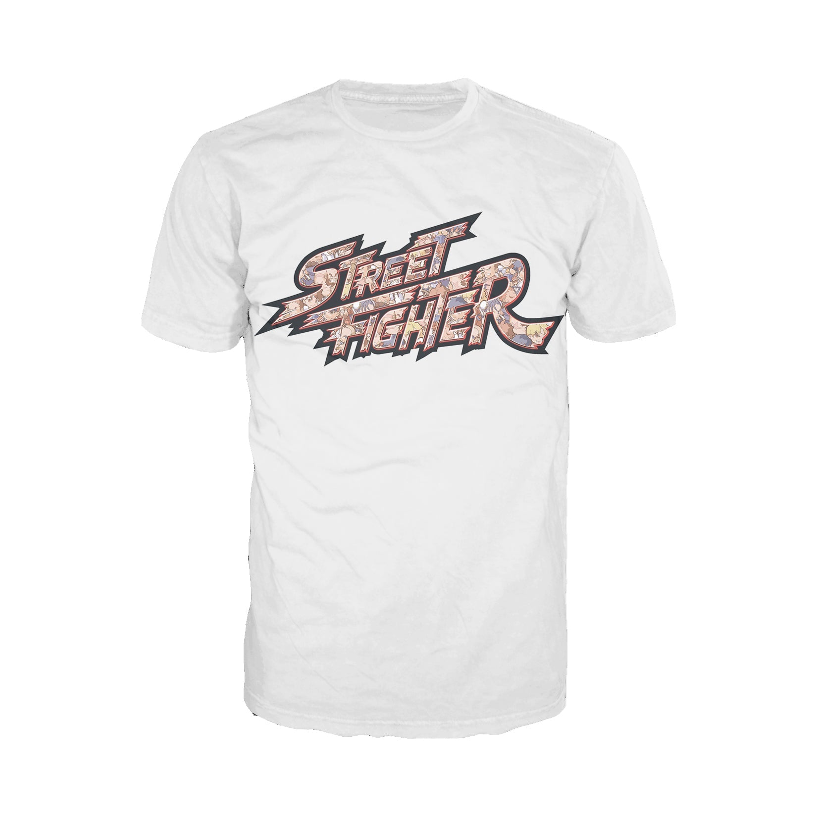 Street Fighter Logo Pattern Chibi Official Men's T-Shirt ()