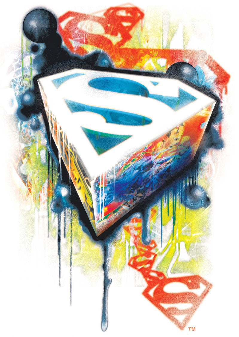 DC Comics Superman Graffiti Official Women's T-shirt ()