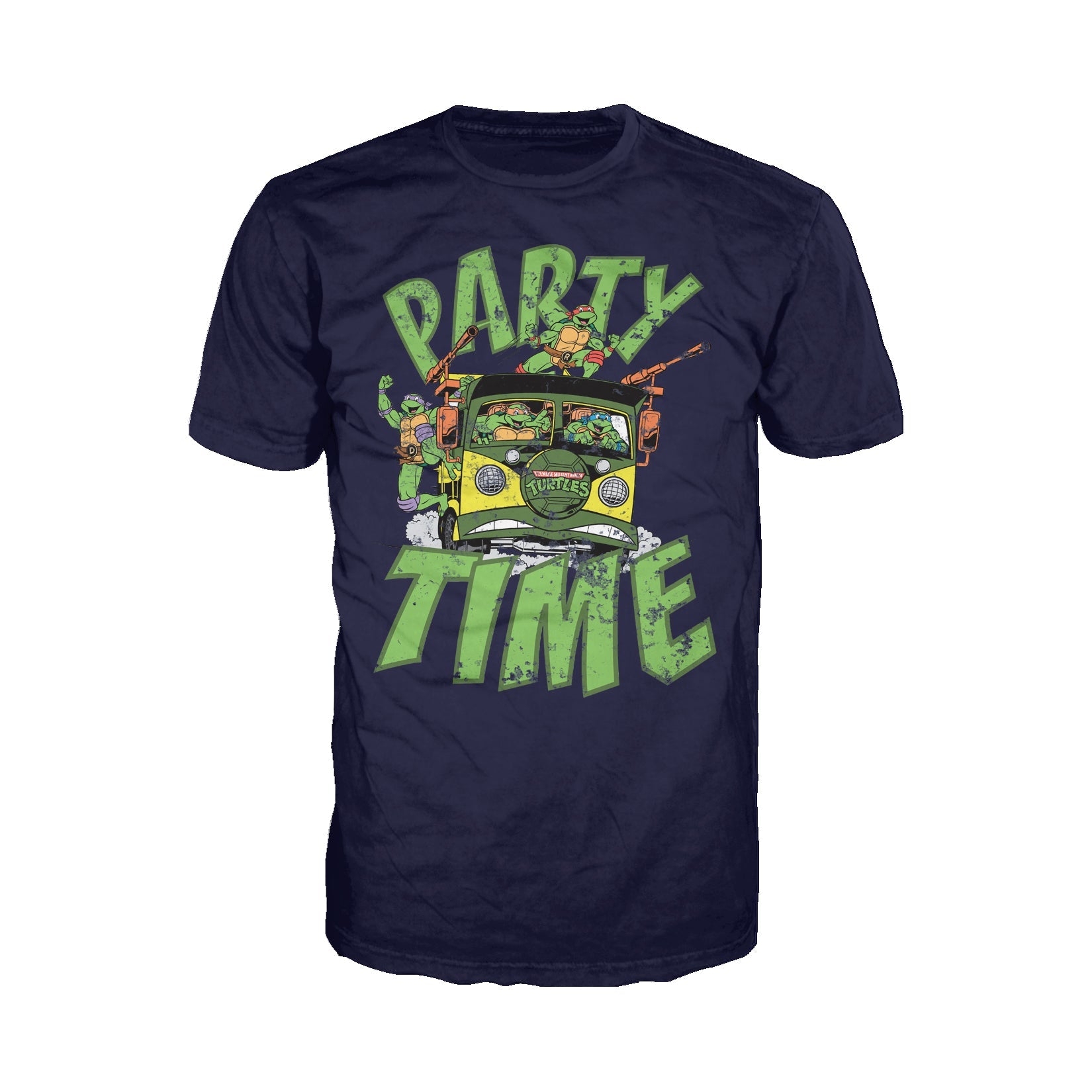 TMNT Gang Retro Party Wagon Official Men's T-Shirt ()
