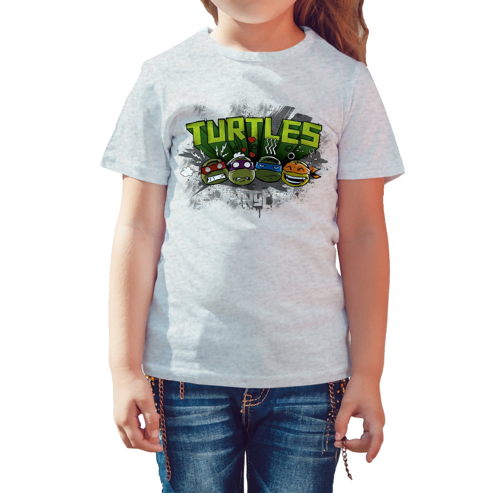 TMNT Gang Turtles Official Kid's T-Shirt ()