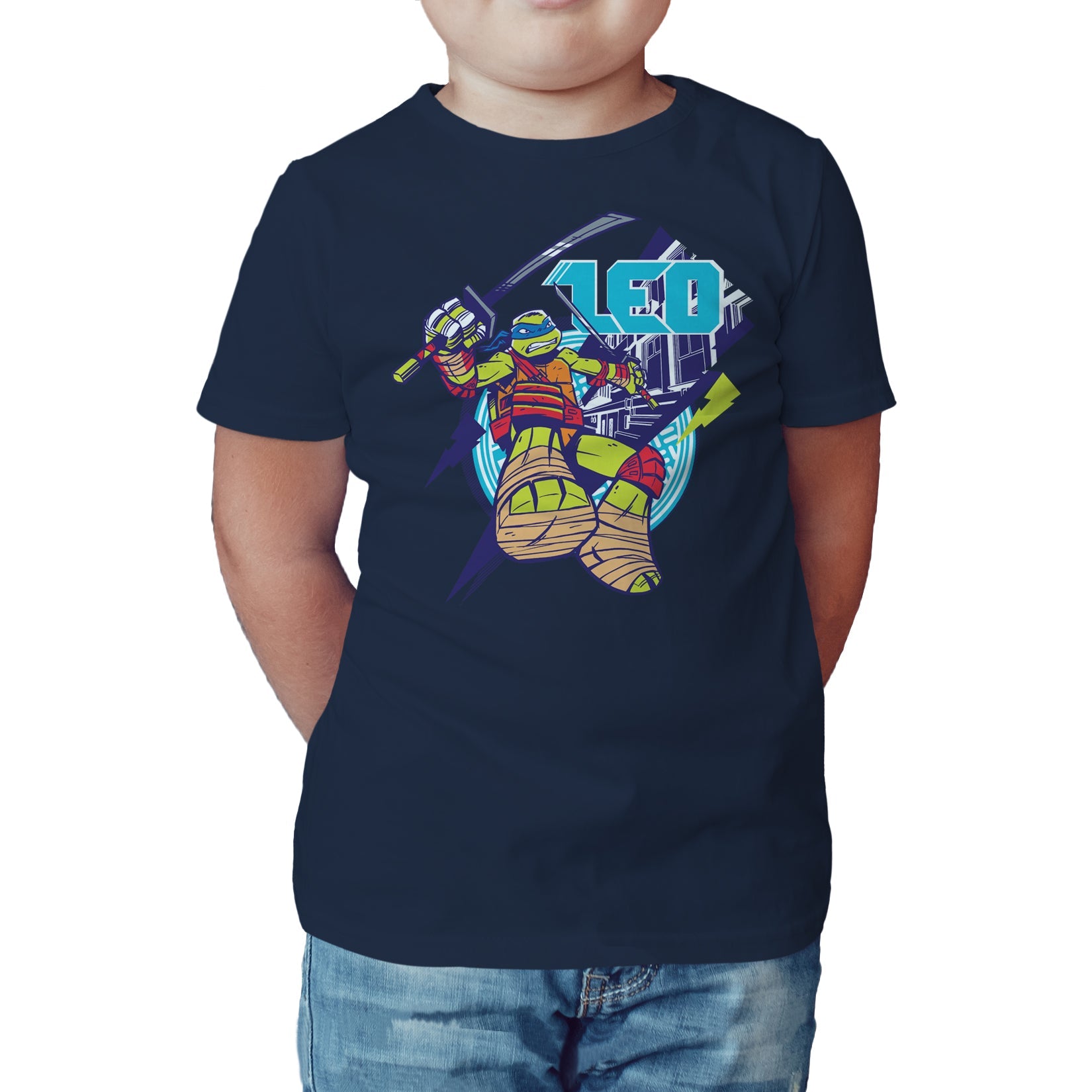 TMNT Leonardo Leo Official Kid's T-Shirt ()