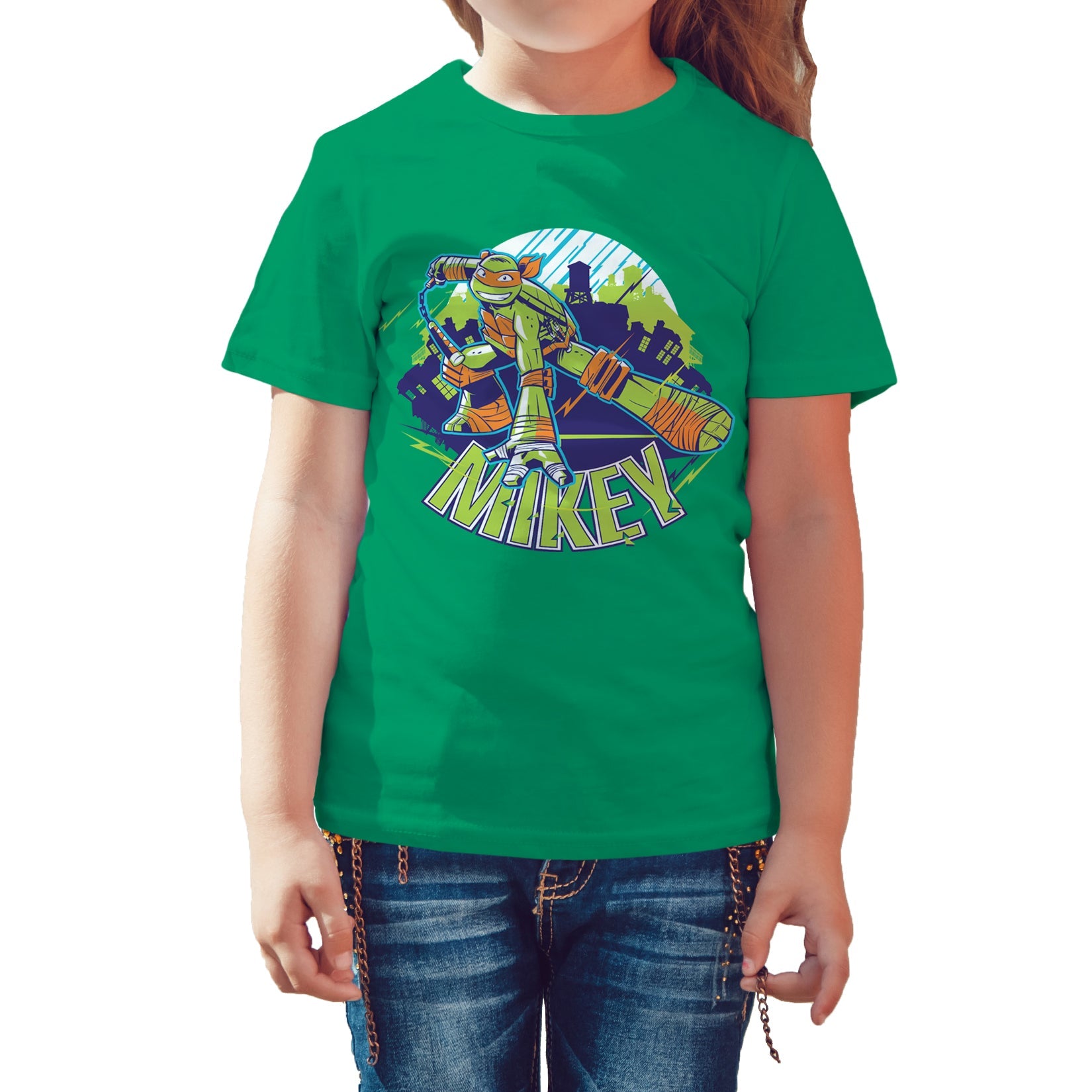 TMNT Michaelangelo Mikey Official Kid's T-Shirt ()