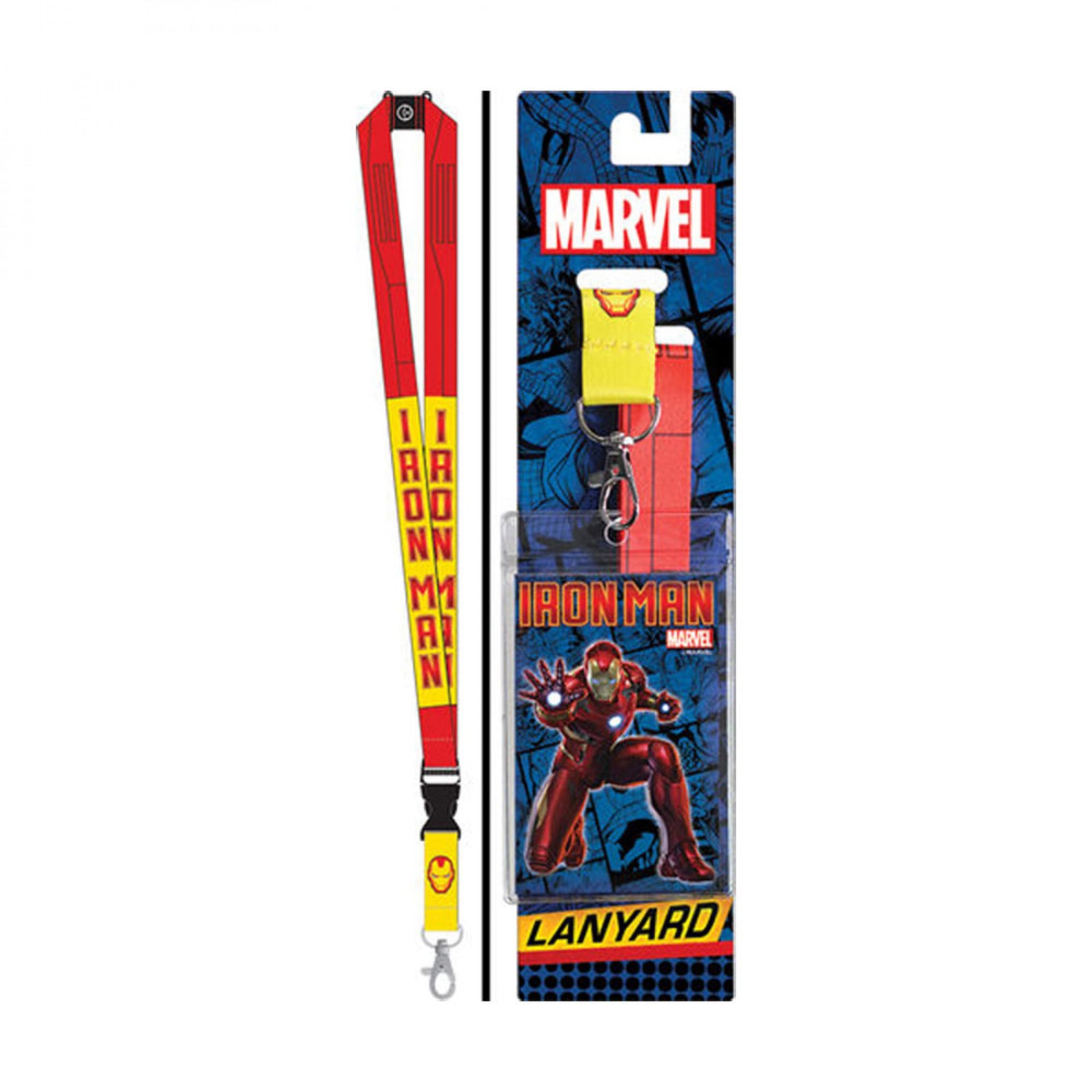 Iron Man Red and Yellow Lanyard