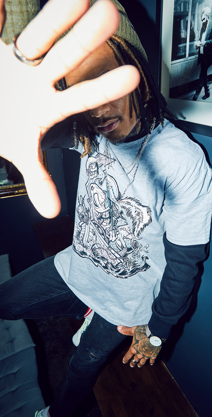 SpongeBob SquarePants Comic Pirate Official Men's T-Shirt ()