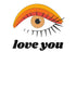 Vintage Valentine Eye Love You Men's T-shirt