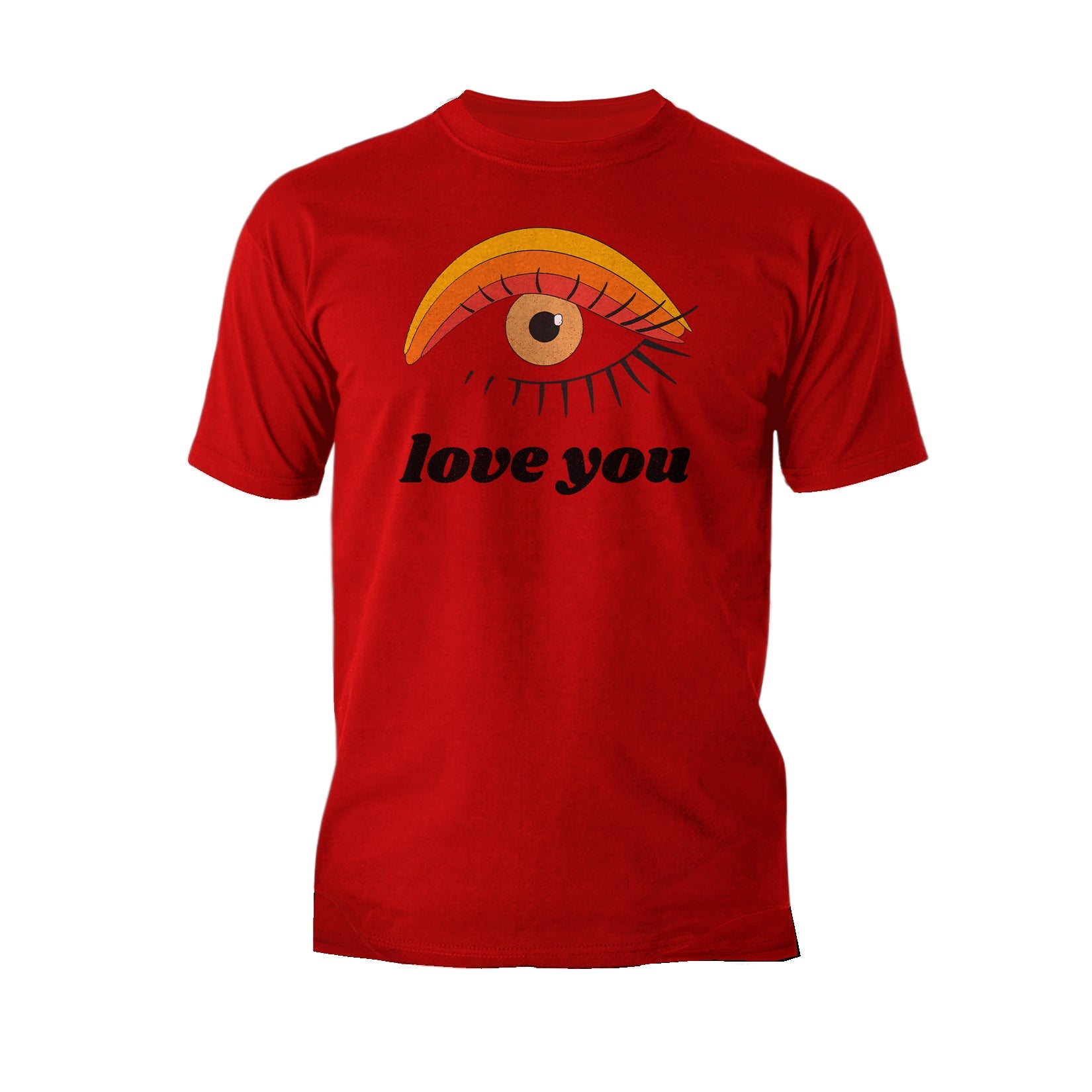 Vintage Valentine Eye Love You Men's T-shirt