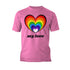 Vintage Valentine Rainbow Heart My Love Men's T-shirt