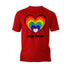 Vintage Valentine Rainbow Heart My Love Men's T-shirt