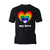 Vintage Valentine Rainbow Heart My Love Men's T-shirt
