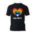 Vintage Valentine Rainbow Heart My Love Men's T-shirt