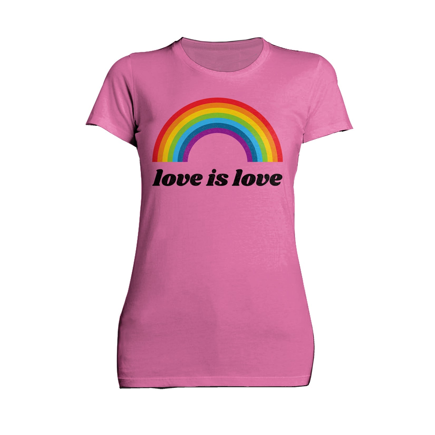 Vintage Valentine Rainbow Love Is Love Women's T-shirt