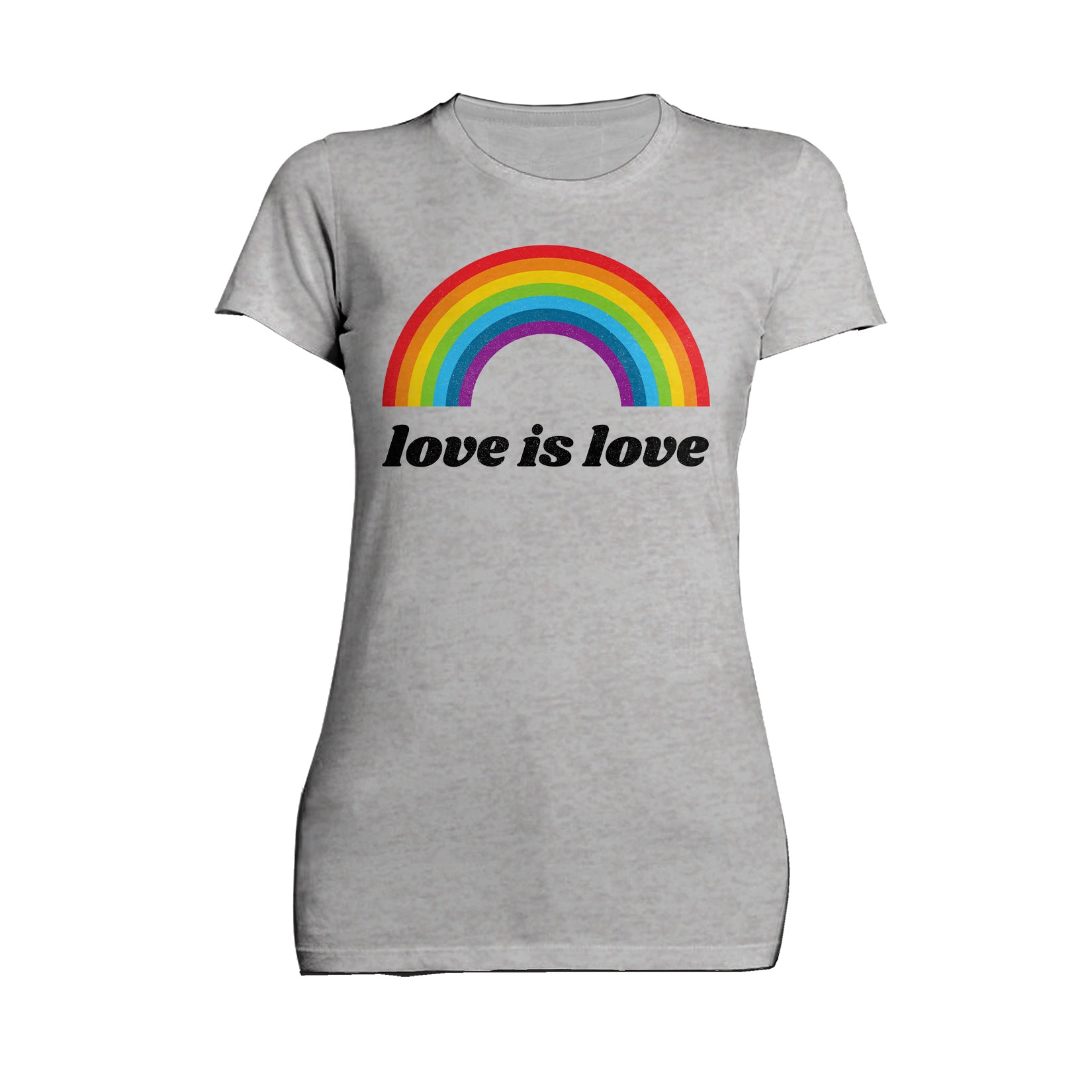 Vintage Valentine Rainbow Love Is Love Women's T-shirt