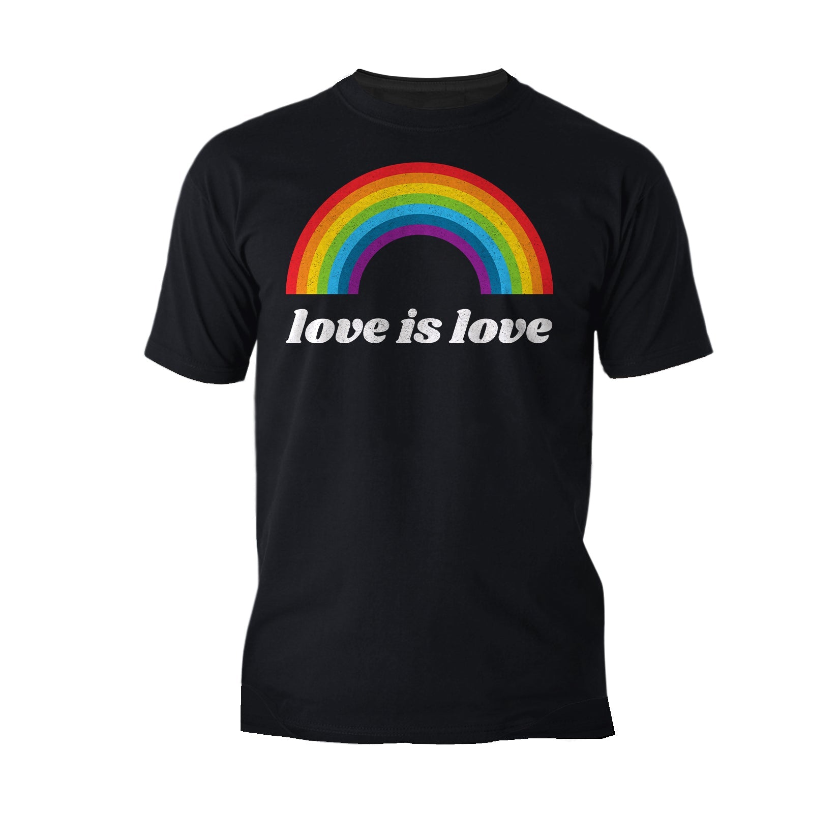 Vintage Valentine Rainbow Love Is Love Men's T-shirt