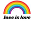 Vintage Valentine Rainbow Love Is Love Women's T-shirt