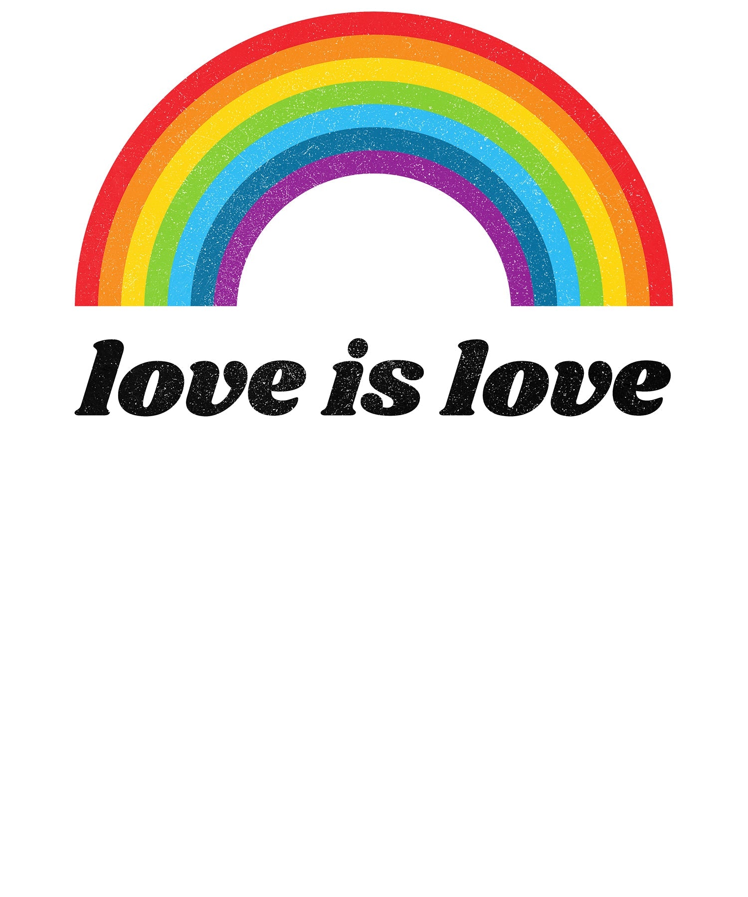 Vintage Valentine Rainbow Love Is Love Men's T-shirt