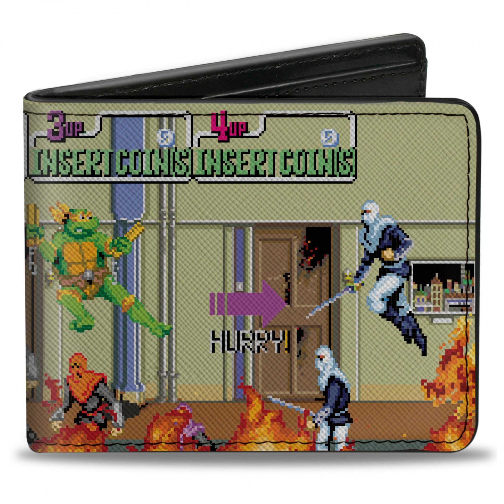 Teenage Mutant Ninja Turtles 8-Bit Battle Bi-Fold Wallet