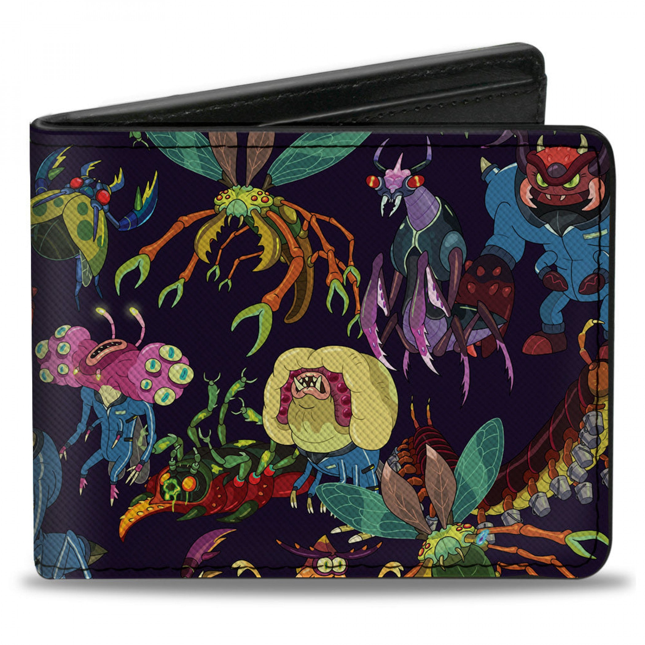 Rick And Morty Creature Collage Bi-Fold Wallet