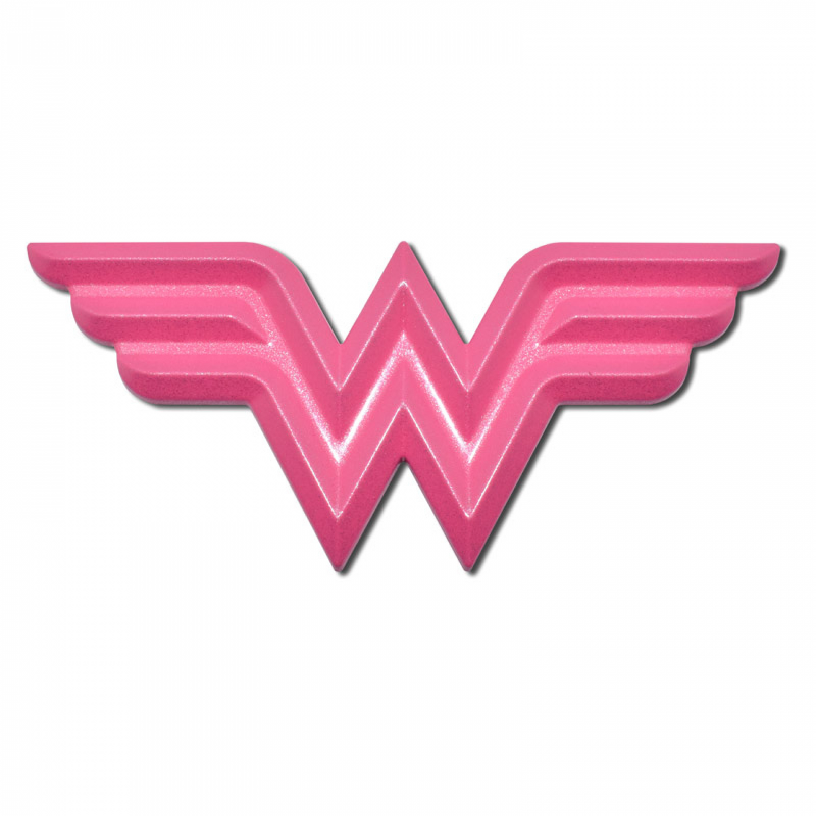 Wonder Woman Symbol Hot Pink Chrome Plated Emblem