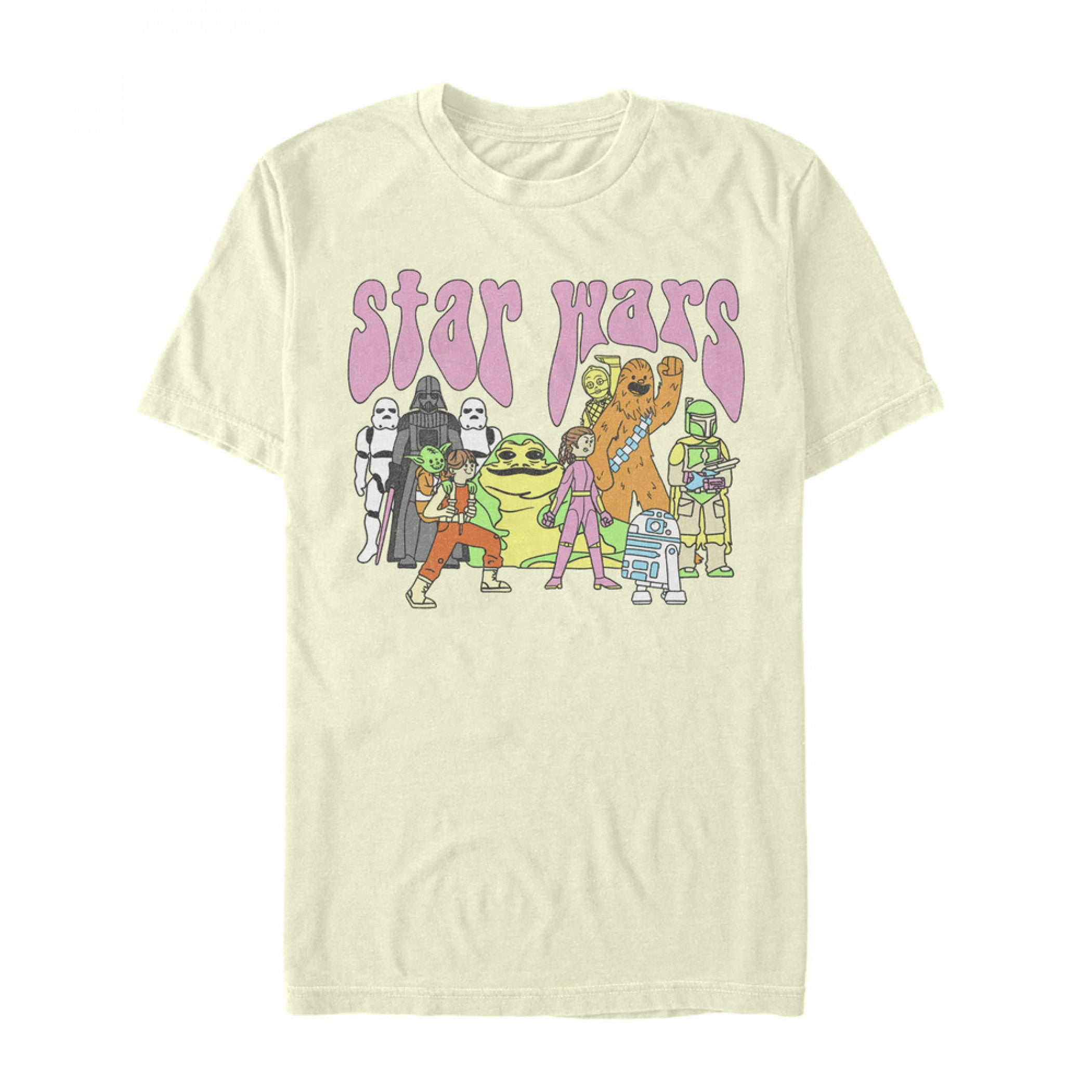 Star Wars Retro Comic Characters Lineup T-Shirt