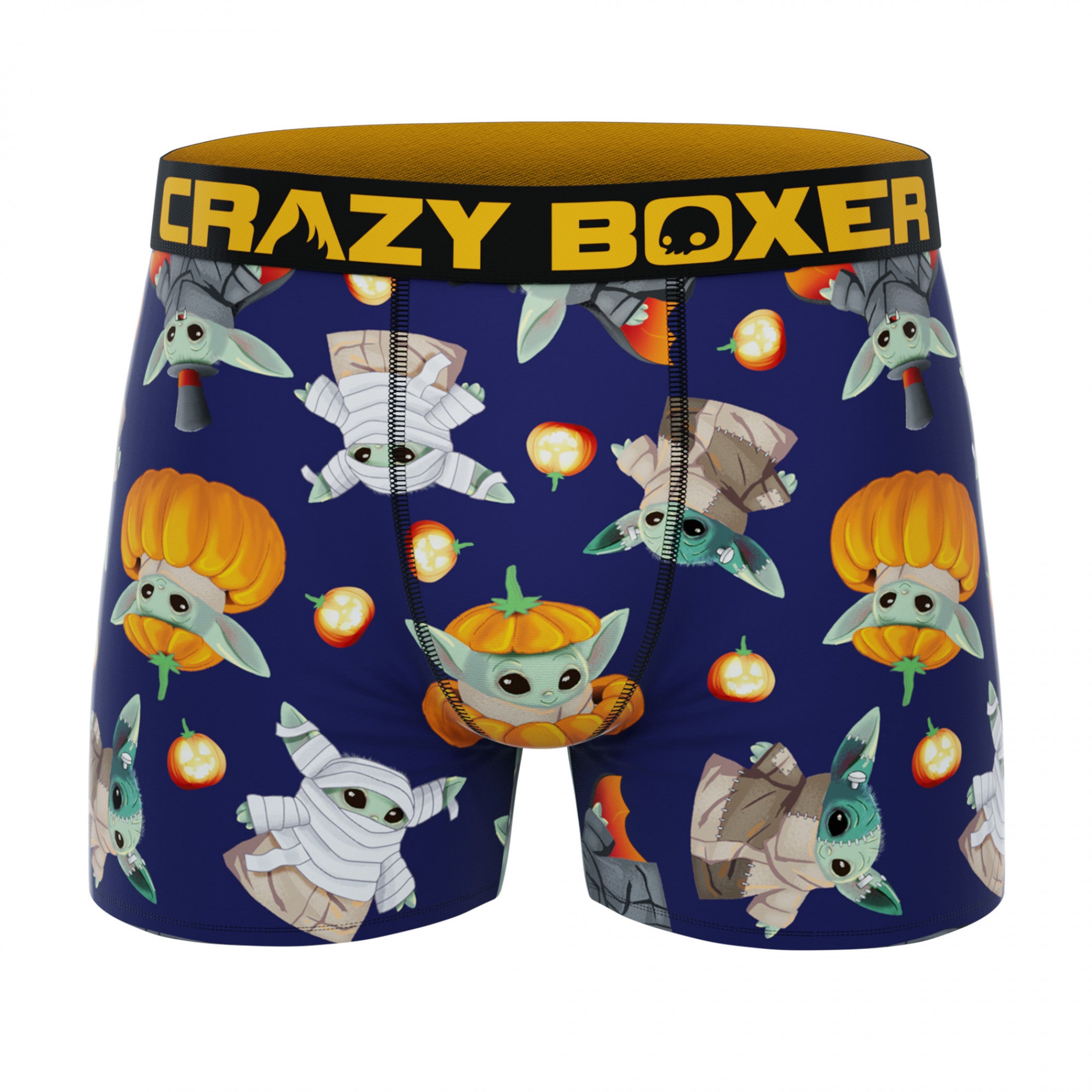 Crazy Boxer The Mandalorian Grogu In Pumpkins Men's Boxer Briefs