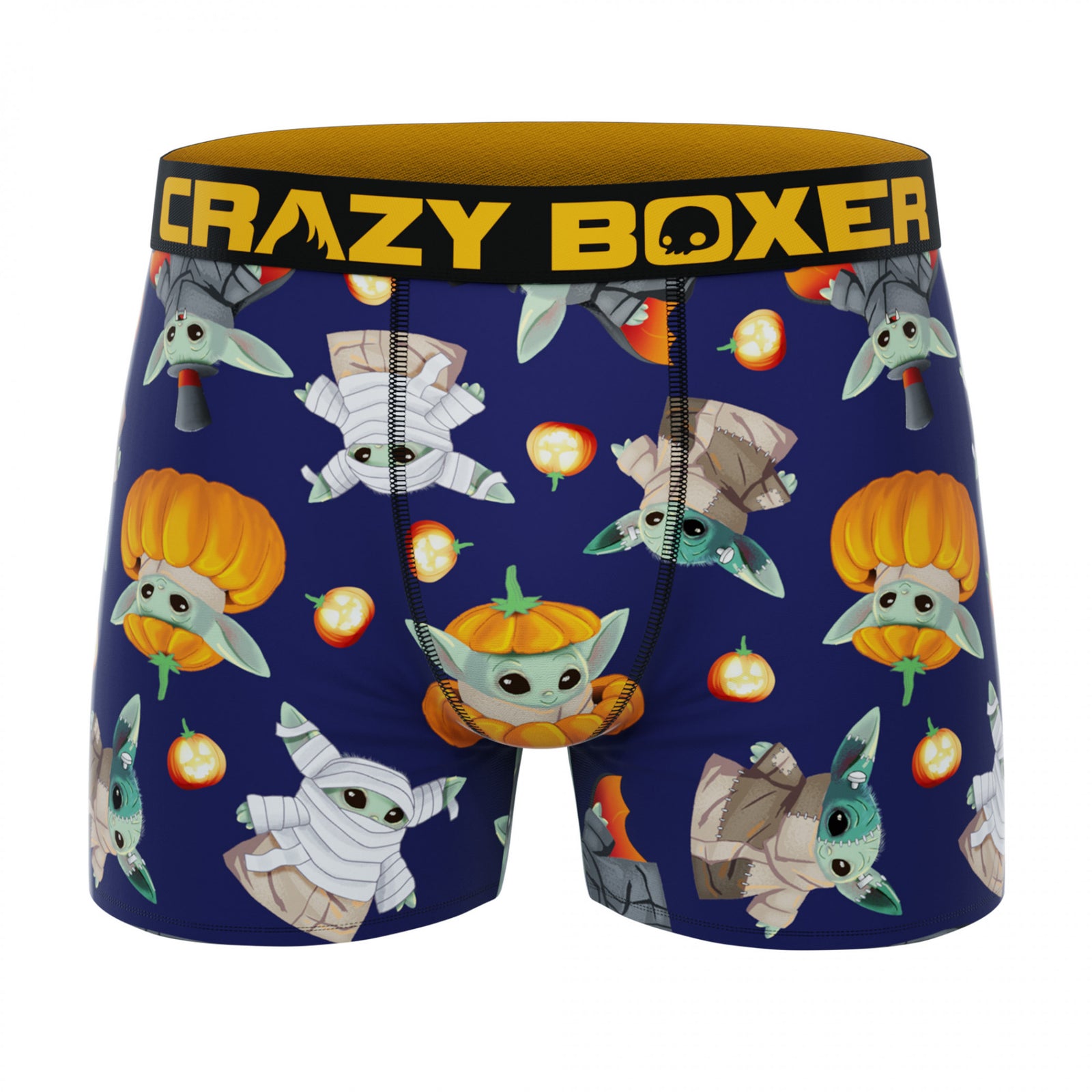 Crazy Boxer The Mandalorian Grogu In Pumpkins Men's Boxer Briefs