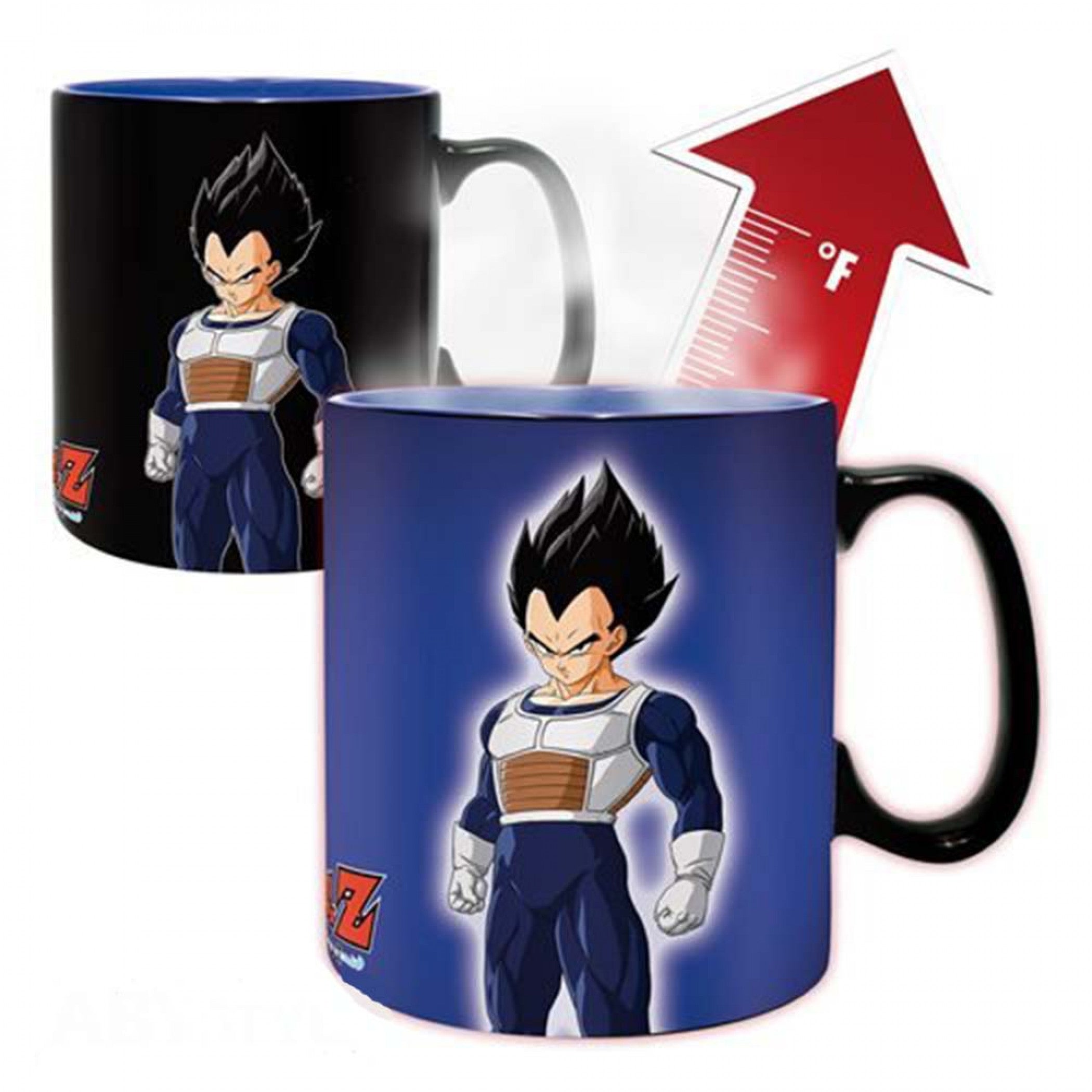 Dragon Ball Z Over 9000! Vegeta 11oz Heat Change Ceramic Mug