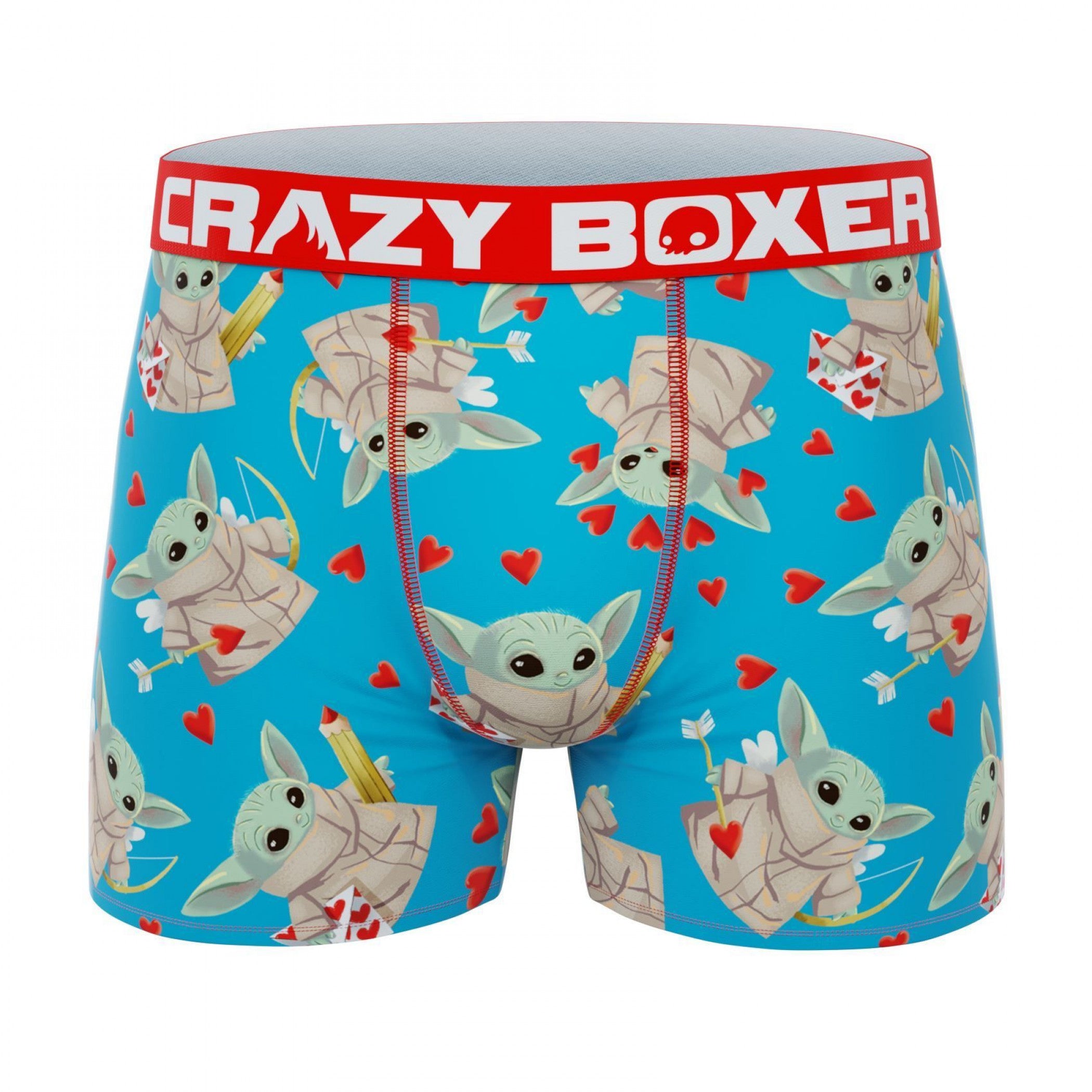 Star Wars The Mandalorian Grogu Be My Valentine Men's Crazy Boxer Briefs