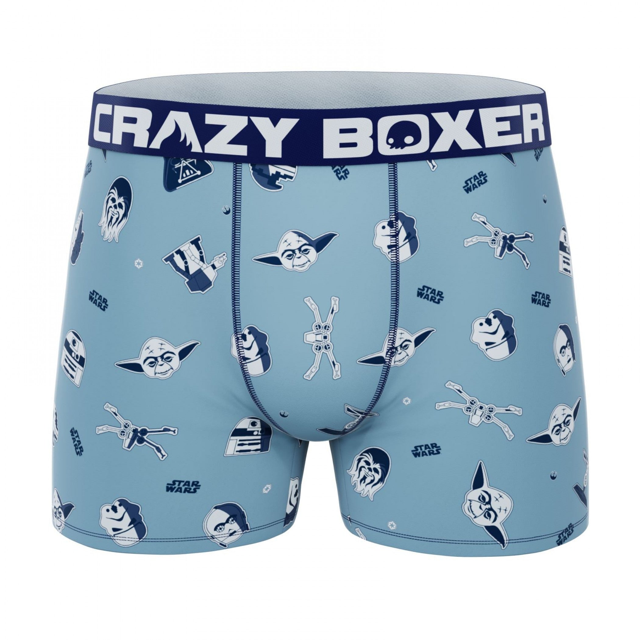 Crazy Boxer Star Wars Original Trilogy Faces All Over Print Men's Boxer Briefs