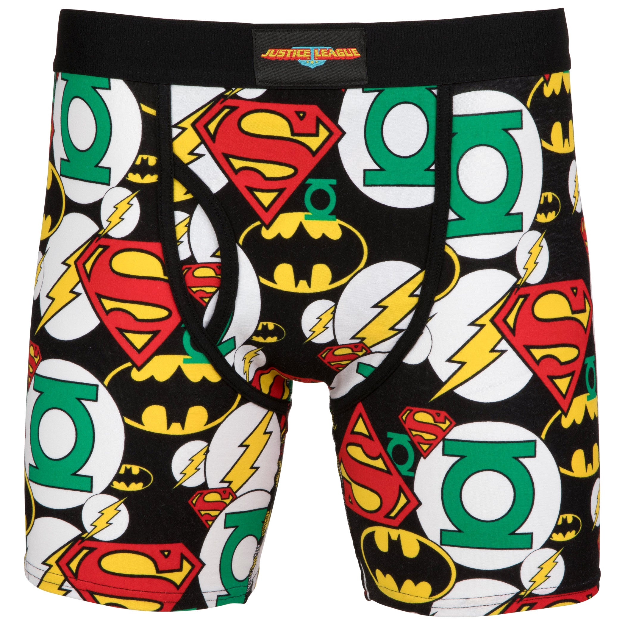 Justice League Symbols All Over Print Boxers Briefs