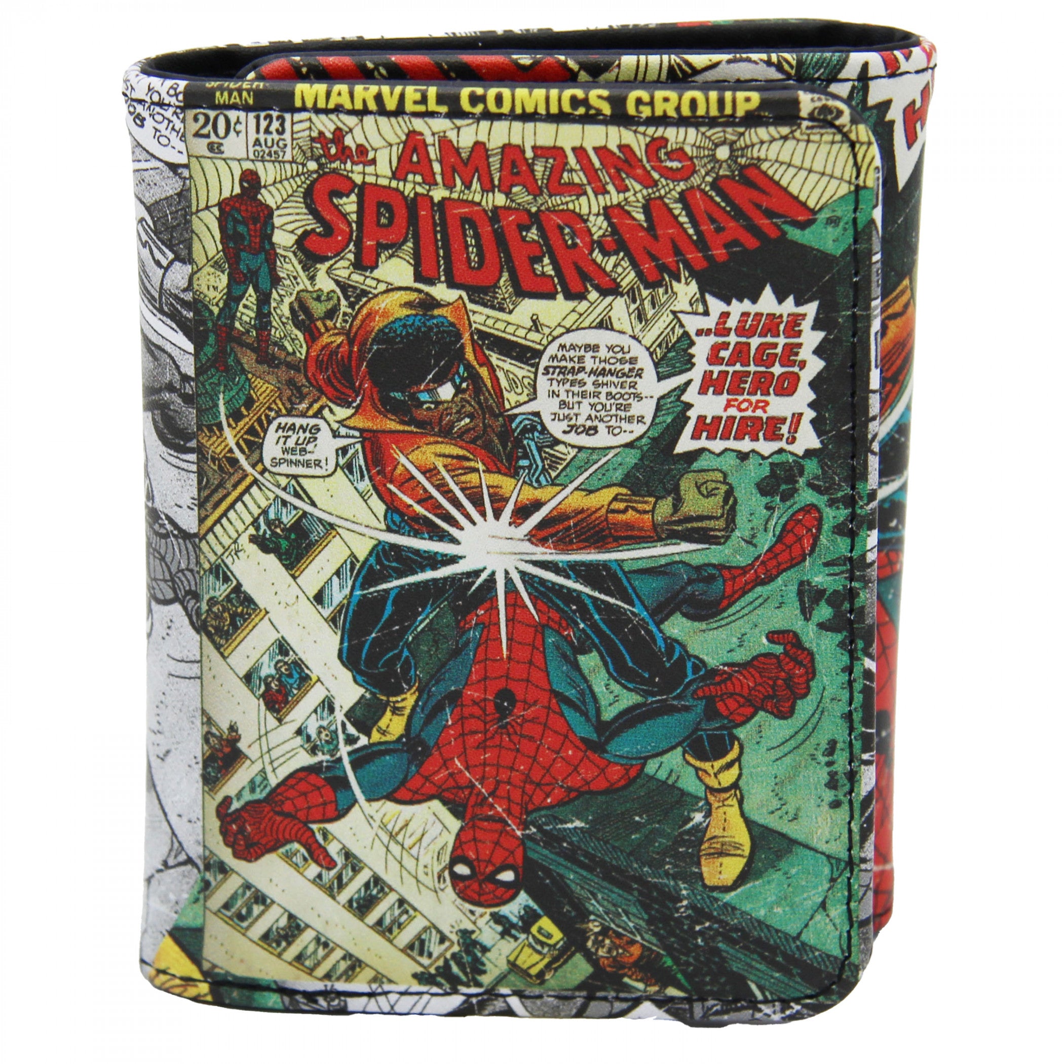 The Amazing Spider-Man Comic #123 Trifold Wallet